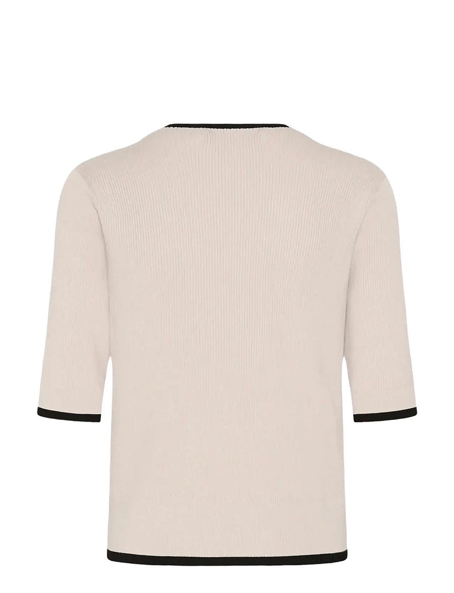 InWear - LeenahIW V-Neck Blouse - short-sleeved blouses - haze - 2