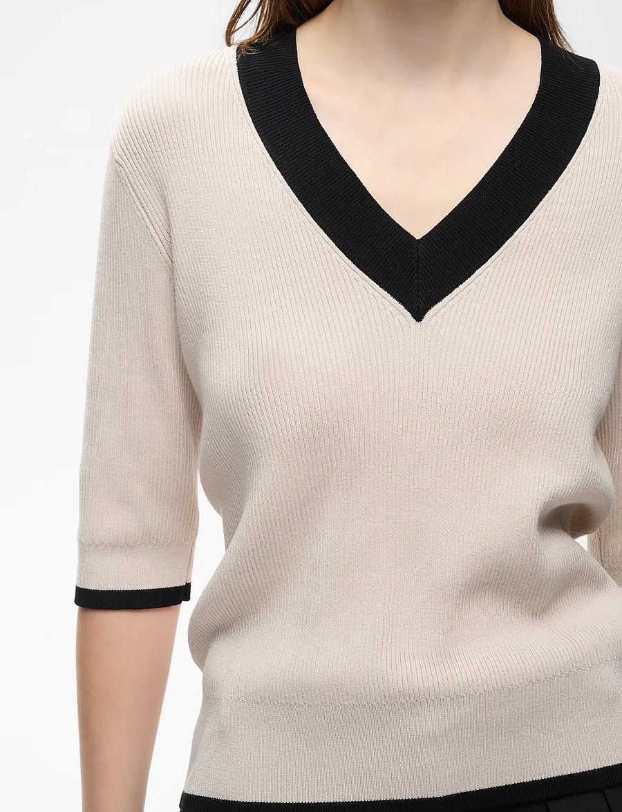 InWear - LeenahIW V-Neck Blouse - kurzärmelige blusen - haze - 5