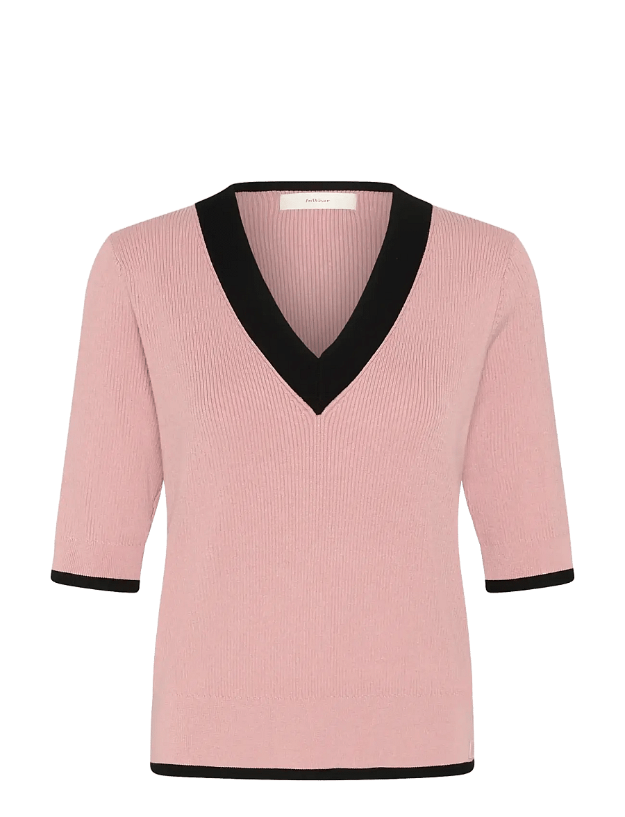 InWear - LeenahIW V-Neck Blouse - kurzärmelige blusen - pale mauve - 1