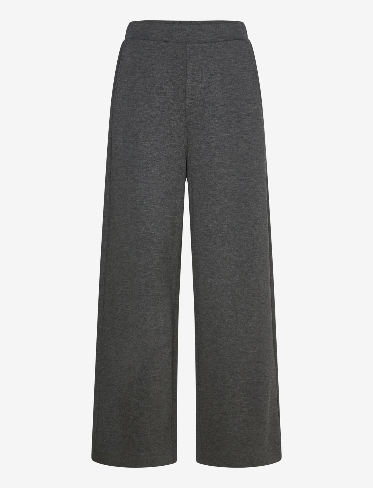 InWear - GincetteIW Melange Pants - wijde broeken - dark grey melange - 1