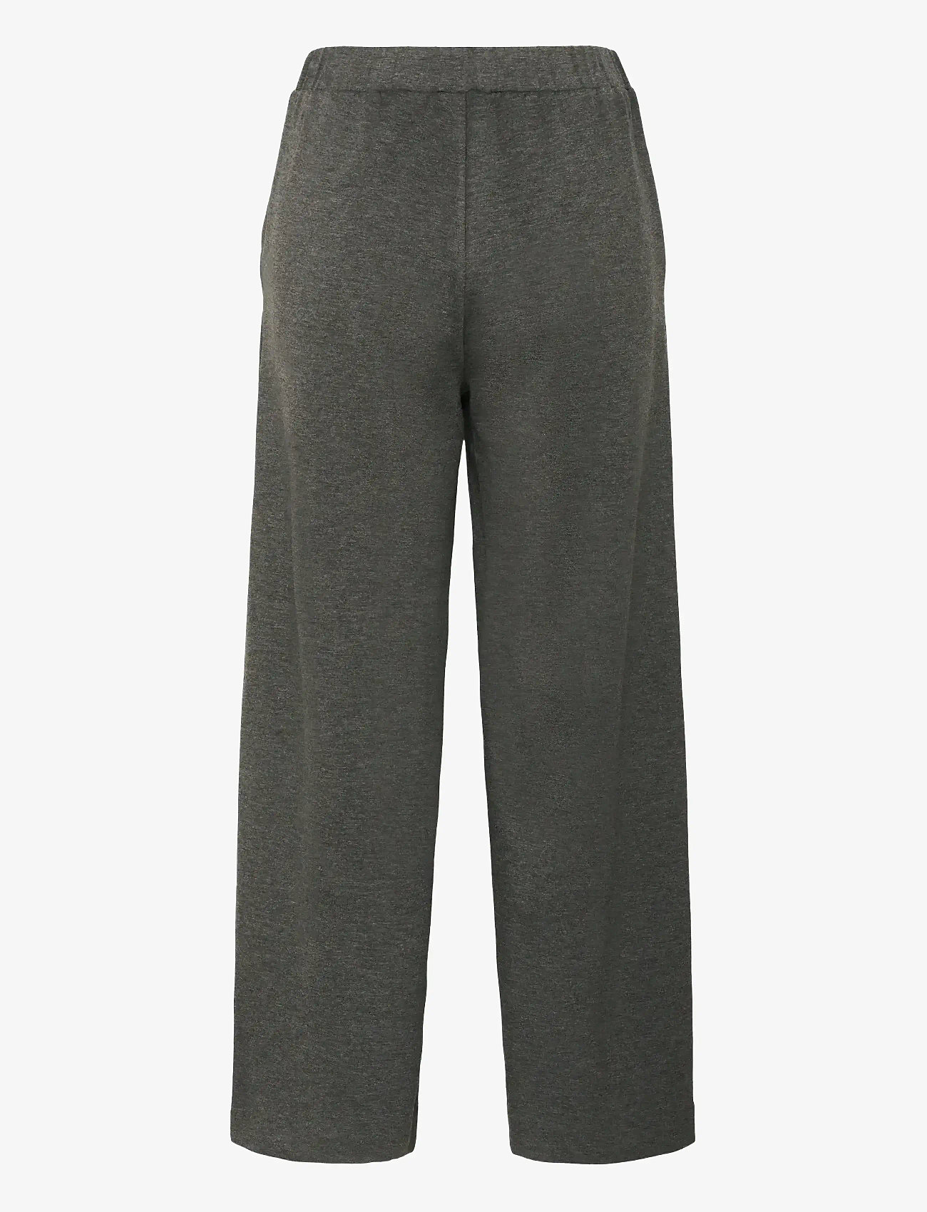 InWear - GincetteIW Melange Pants - wijde broeken - dark grey melange - 2