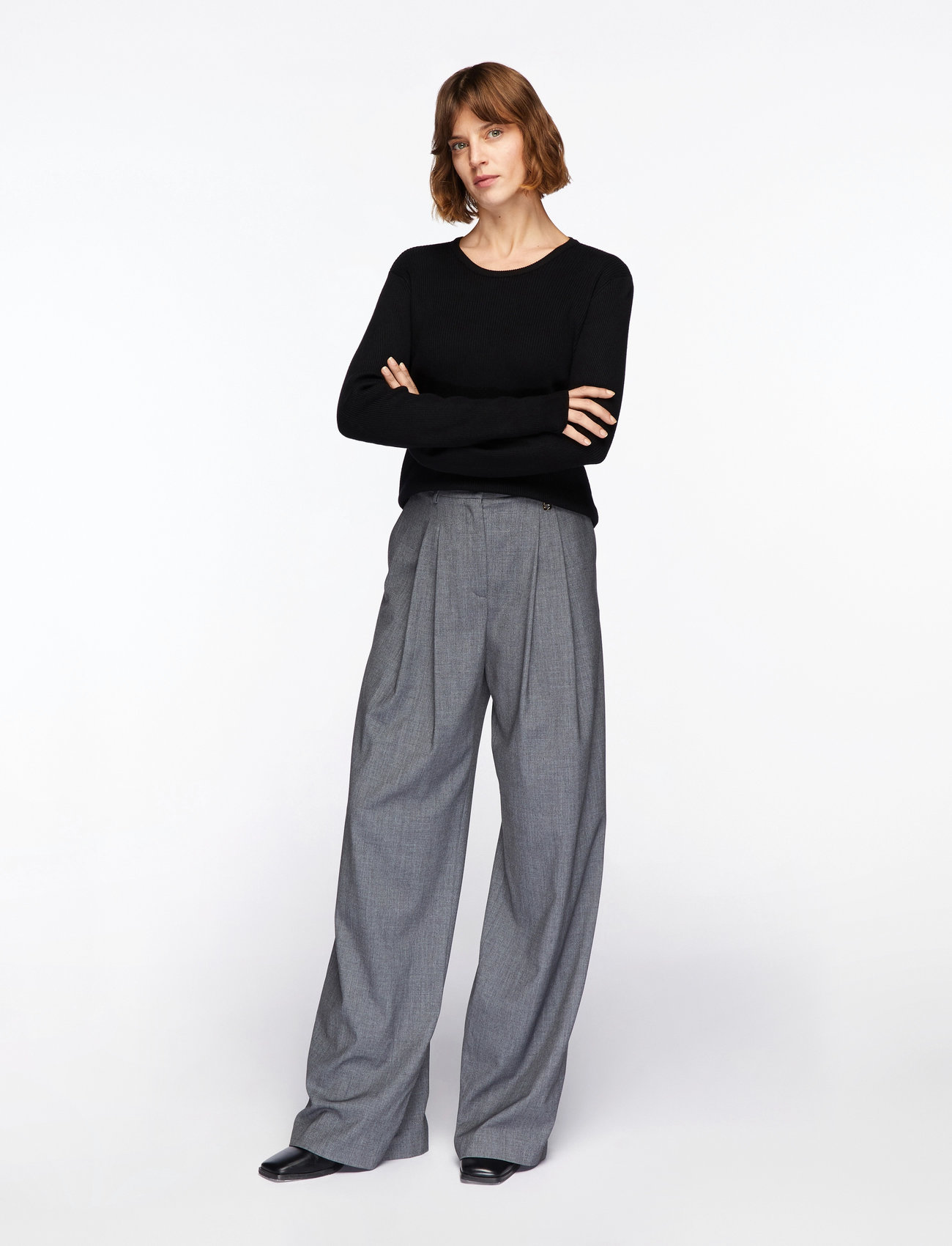 InWear - LeenahIW LS Blouse - long-sleeved tops - black - 2