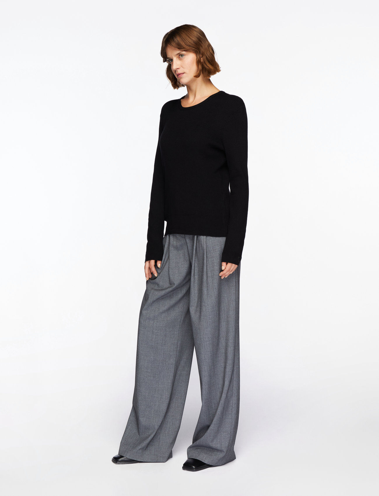 InWear - LeenahIW LS Blouse - long-sleeved tops - black - 3