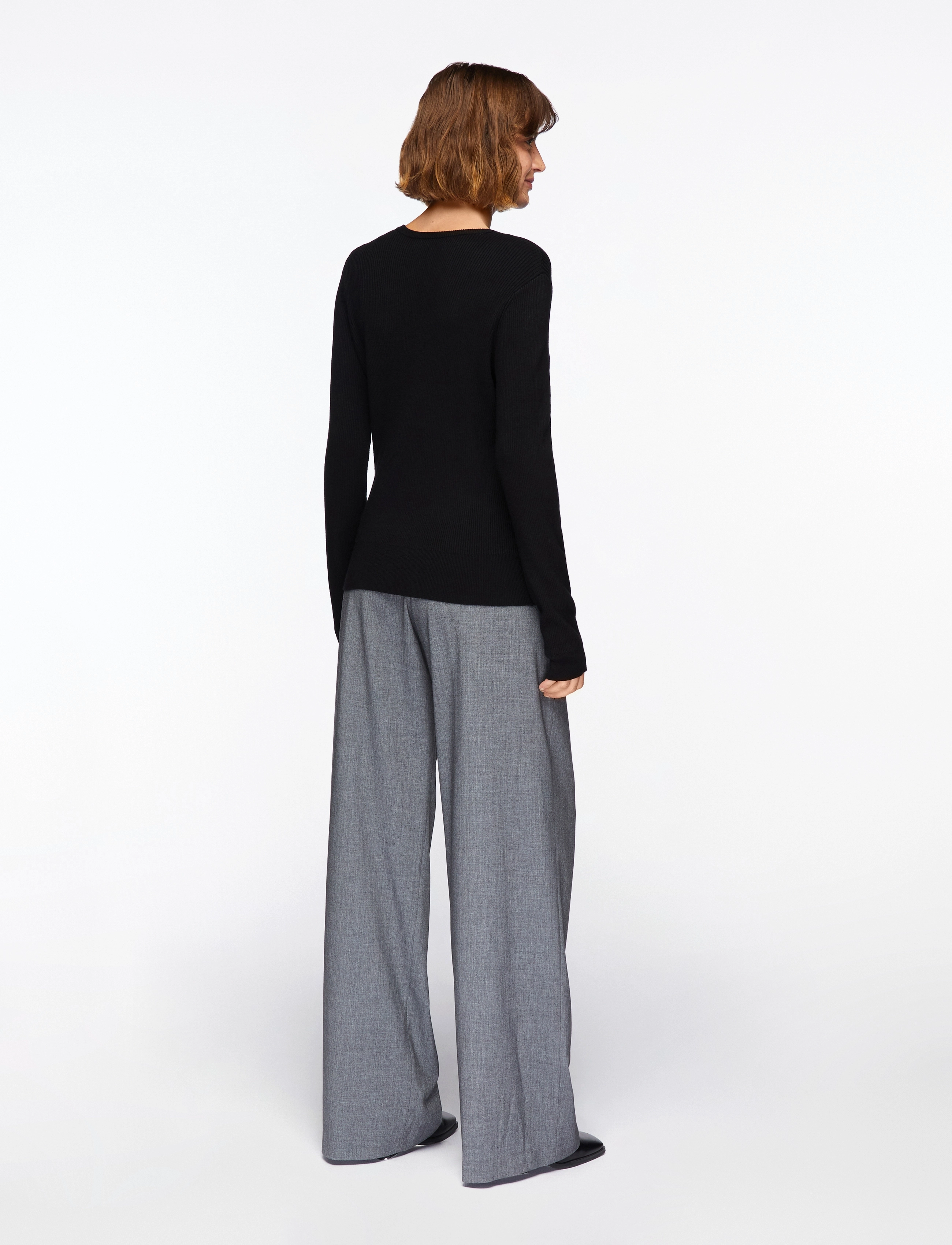 InWear - LeenahIW LS Blouse - long-sleeved tops - black - 4
