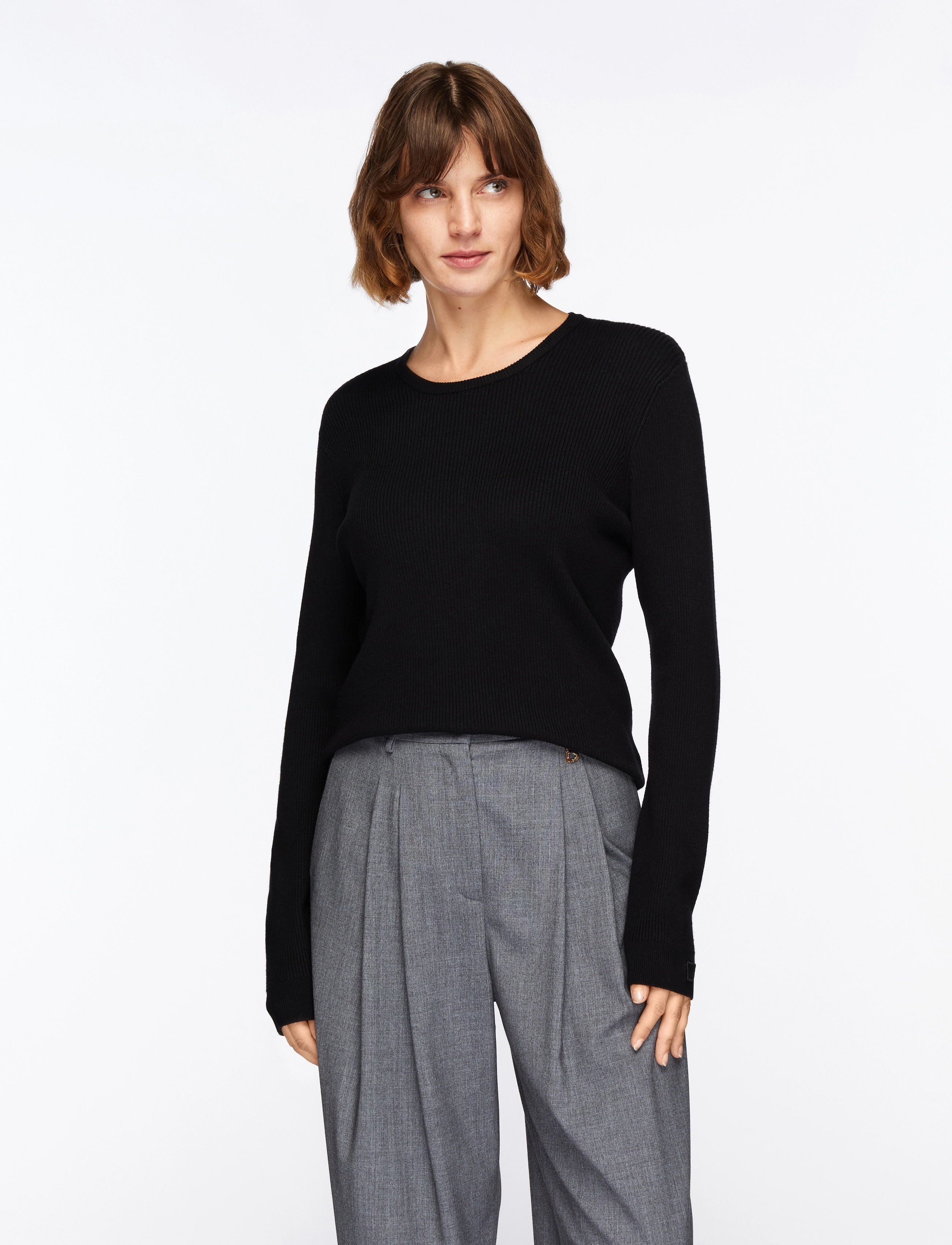 InWear LeenahIW LS Blouse - T-shirts & Toppe - BLACK / black