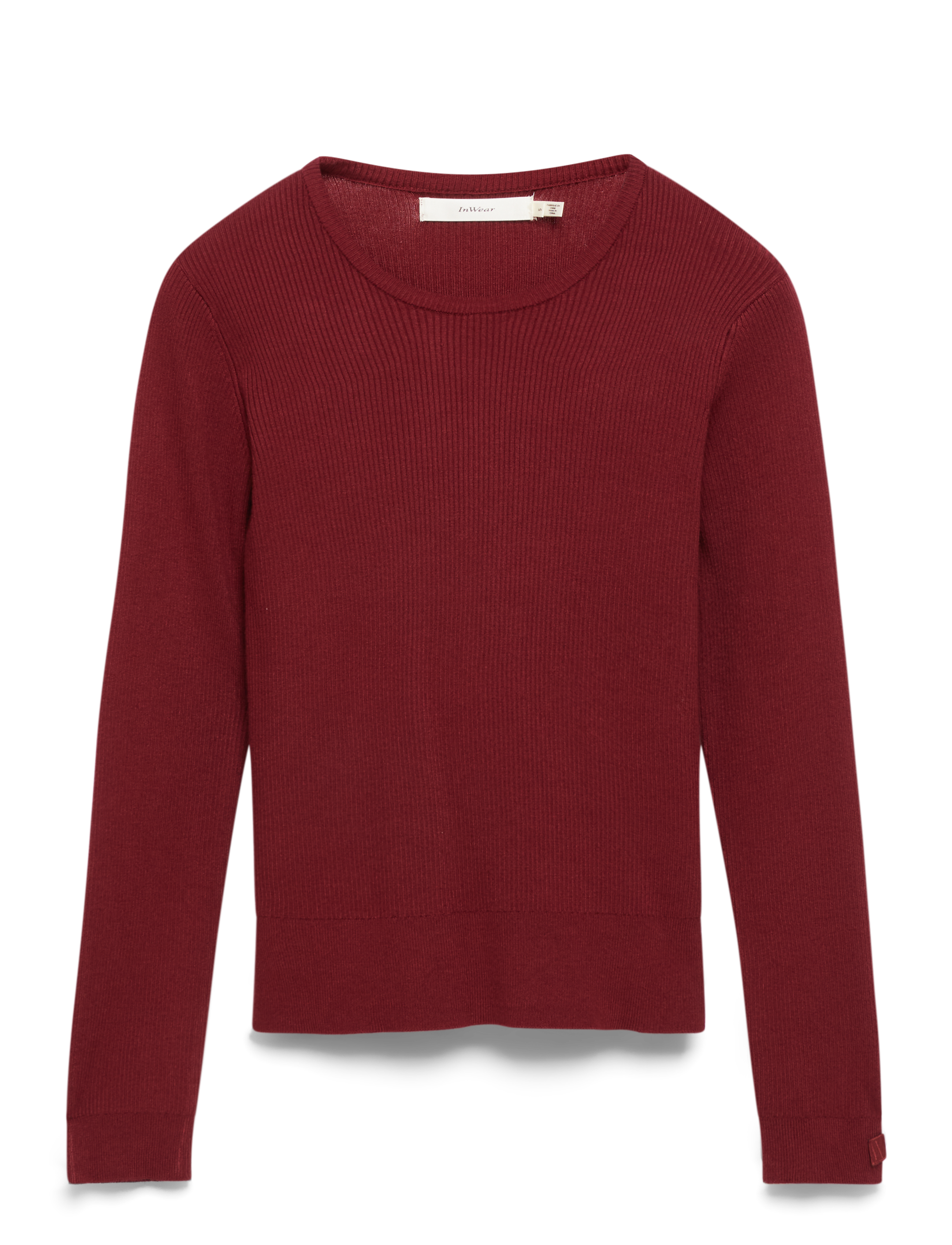 InWear Leenahiw Ls Blouse, XL, Blouses, Burgunderrot - Long-sleeved, Frauen