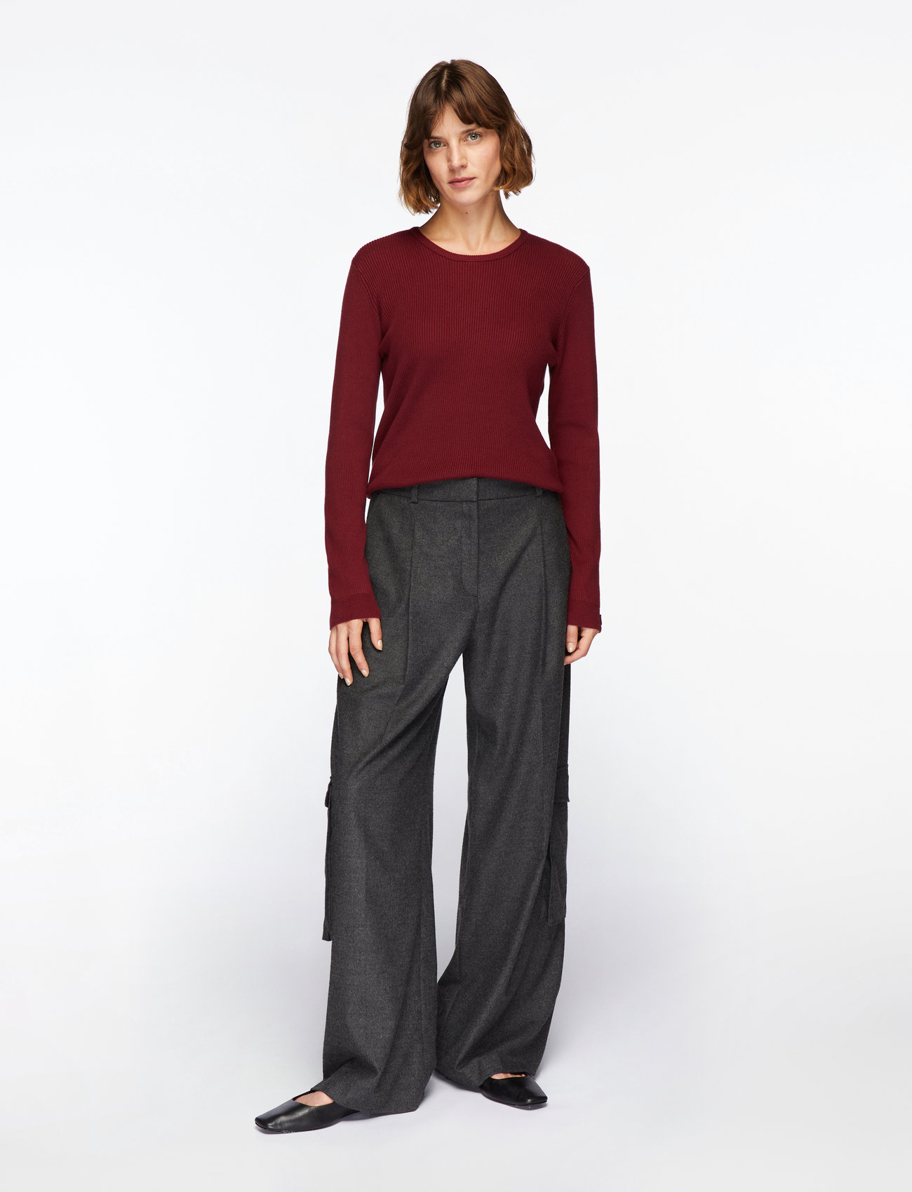 InWear - LeenahIW LS Blouse - långärmade toppar - cabernet - 3