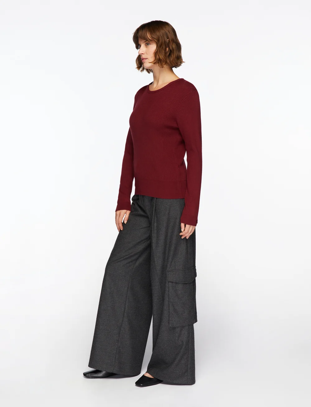 InWear - LeenahIW LS Blouse - pitkähihaiset t-paidat - cabernet - 4