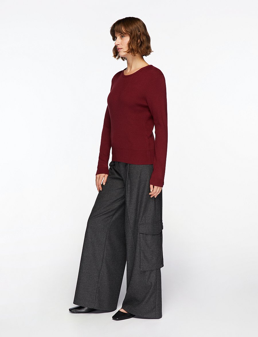 InWear - LeenahIW LS Blouse - langärmlige tops - cabernet - 4