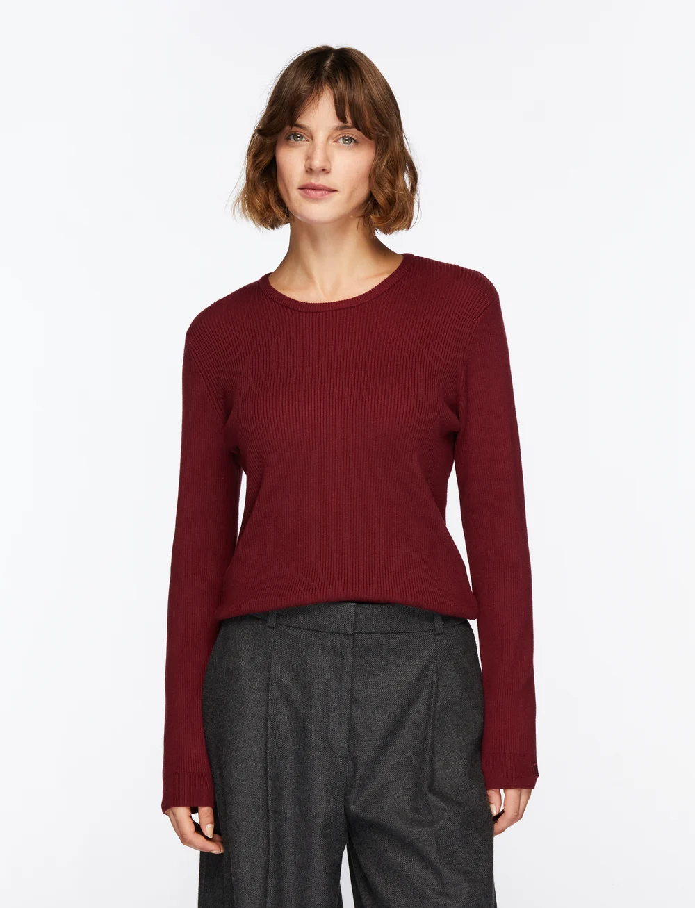 InWear - LeenahIW LS Blouse - pitkähihaiset t-paidat - cabernet - 0