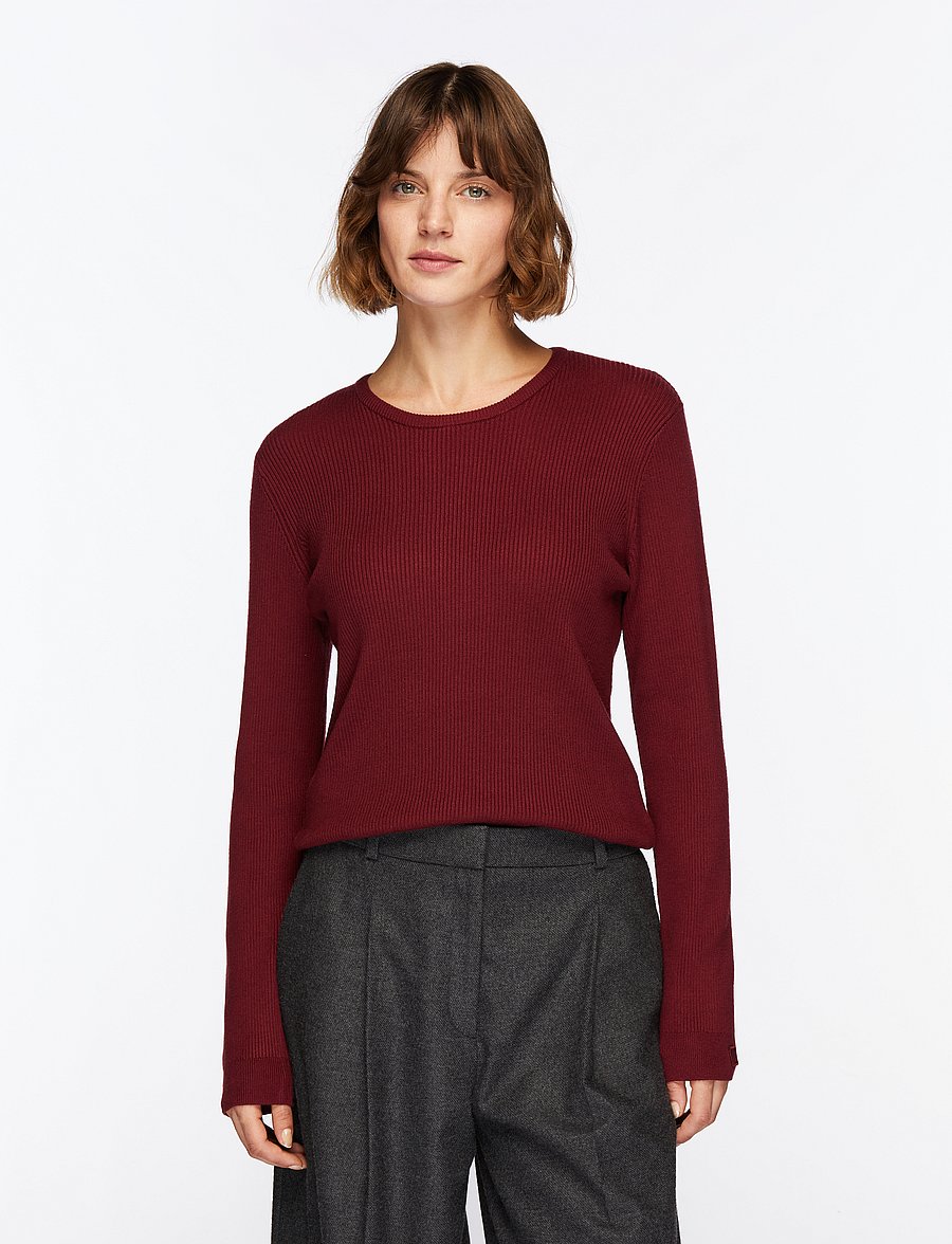 InWear - LeenahIW LS Blouse - langärmlige tops - cabernet - 0
