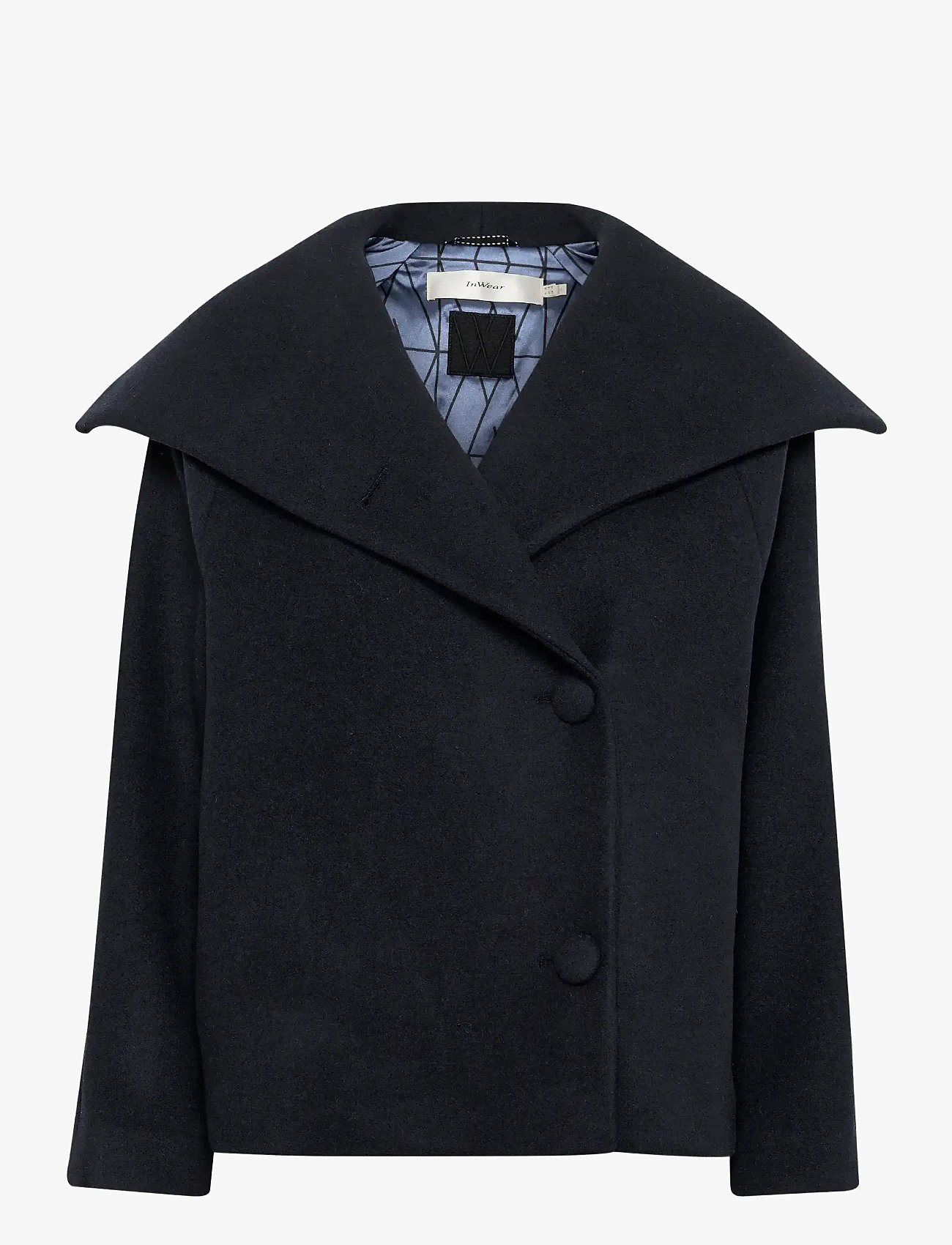 InWear - PerryIW Short Coat R - jakker - marine blue - 1