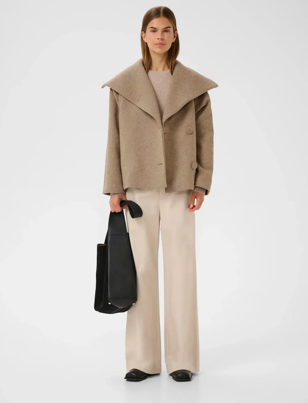 InWear - PerryIW Short Coat R - vinterjakker - sandy grey melange - 3