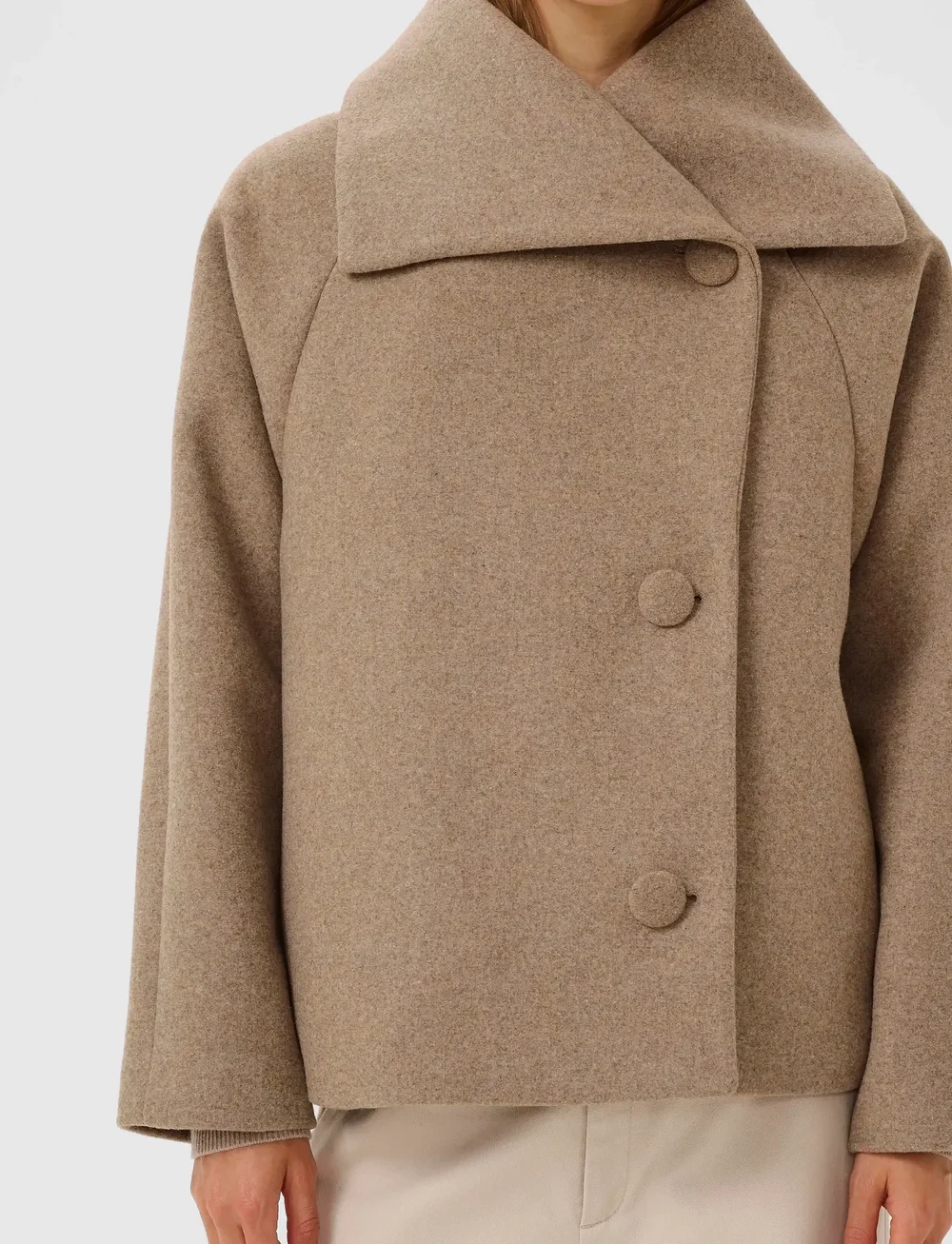 InWear - PerryIW Short Coat R - vinterjakker - sandy grey melange - 5