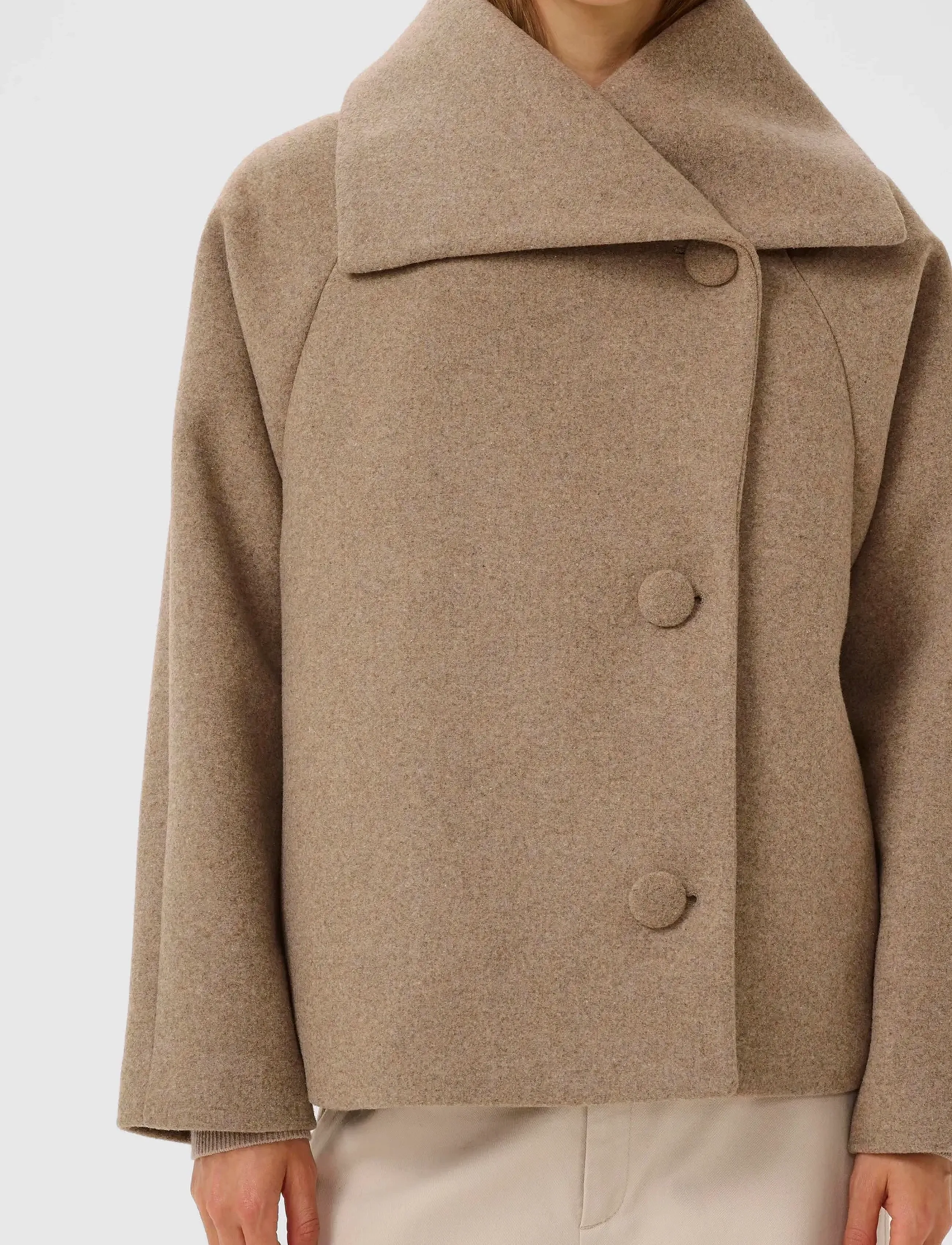 InWear - PerryIW Short Coat R - winterjacken - sandy grey melange - 5