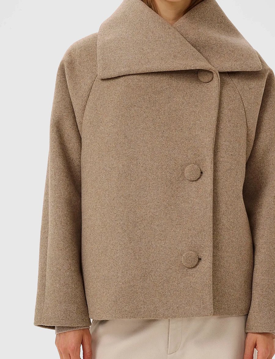 InWear - PerryIW Short Coat R - winterjacken - sandy grey melange - 5