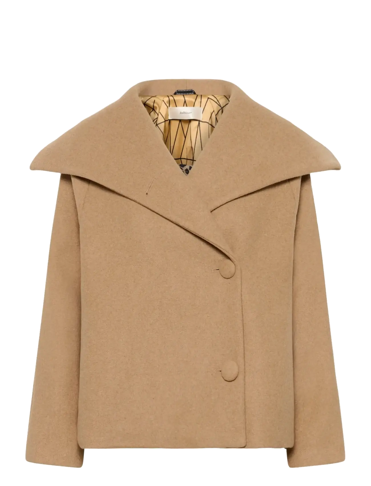 InWear PerryIW Short Coat R - Winter jacket - TOBACCO BROWN / beige