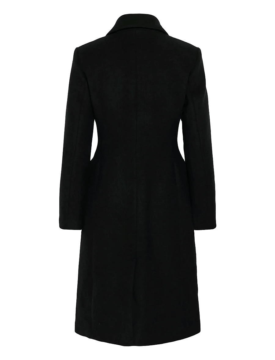InWear - ThoraIW Lapel Coat R - vinterjakker - black - 2