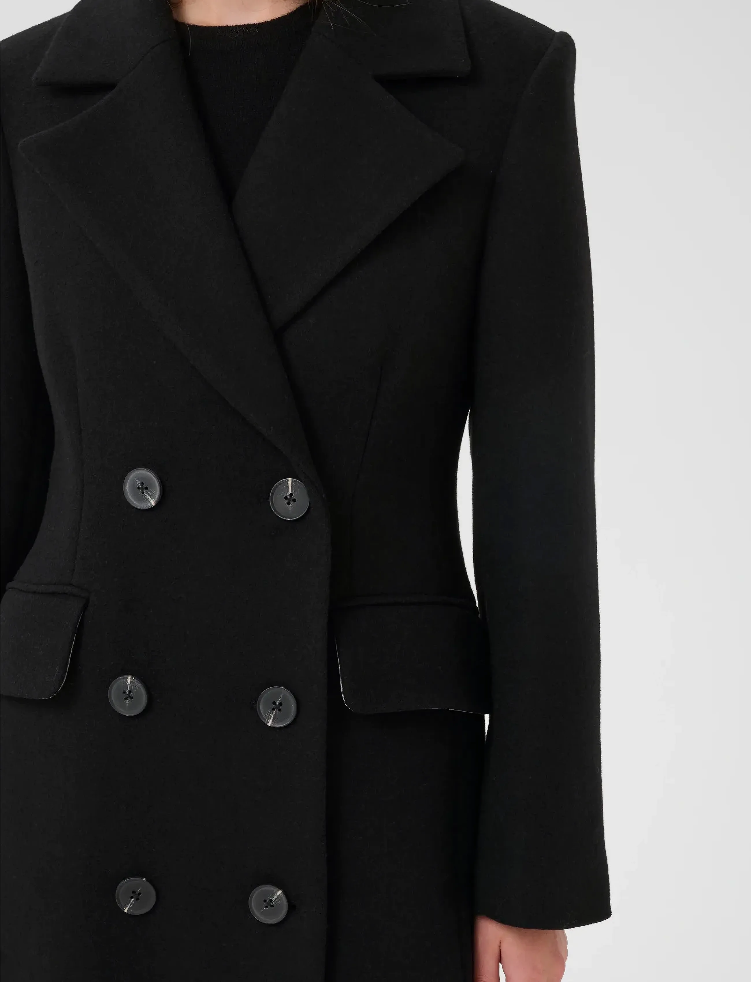 InWear - ThoraIW Lapel Coat R - talvejoped - black - 5