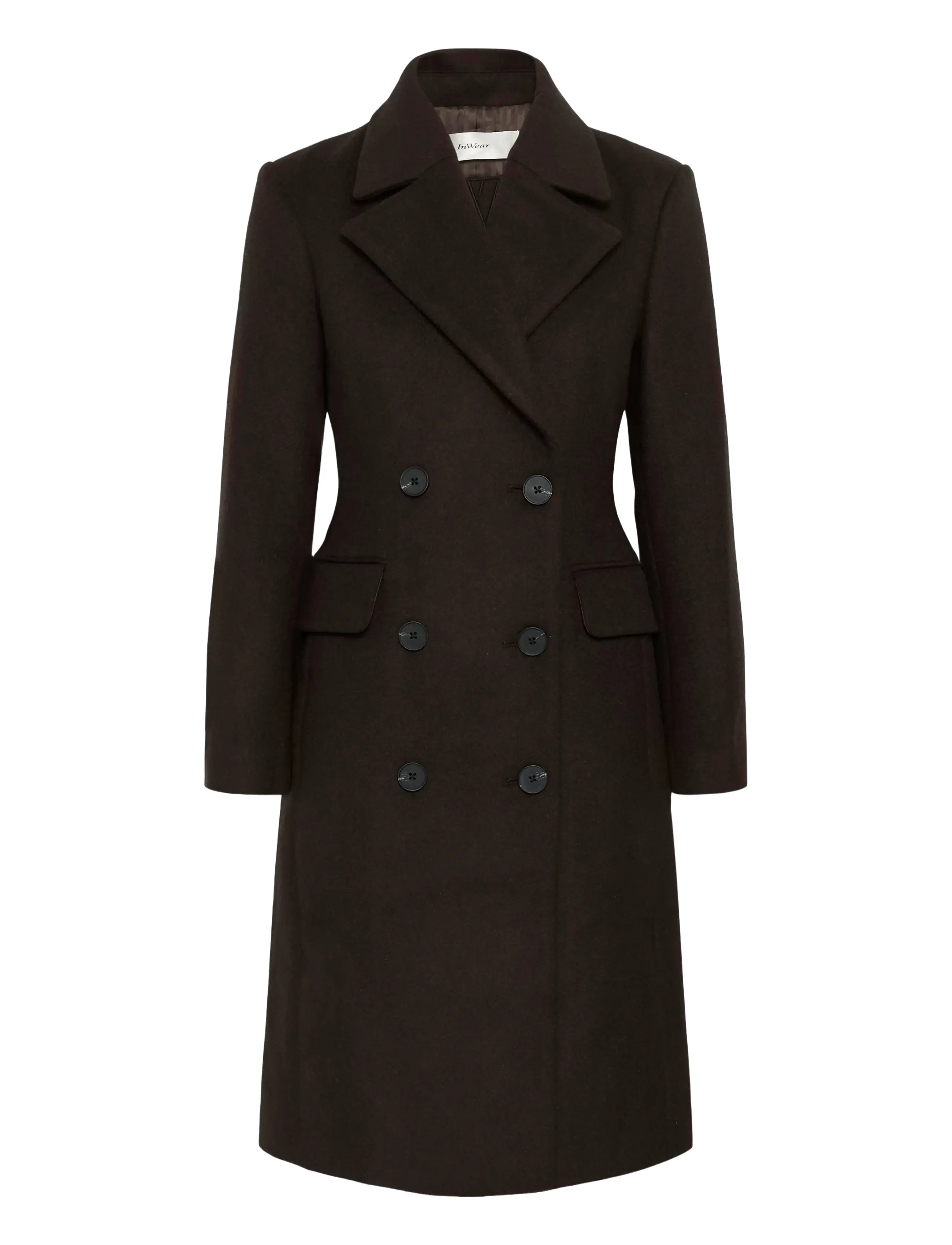 InWear ThoraIW Lapel Coat R - Modetrends - CHOCOLATE BROWN / brown