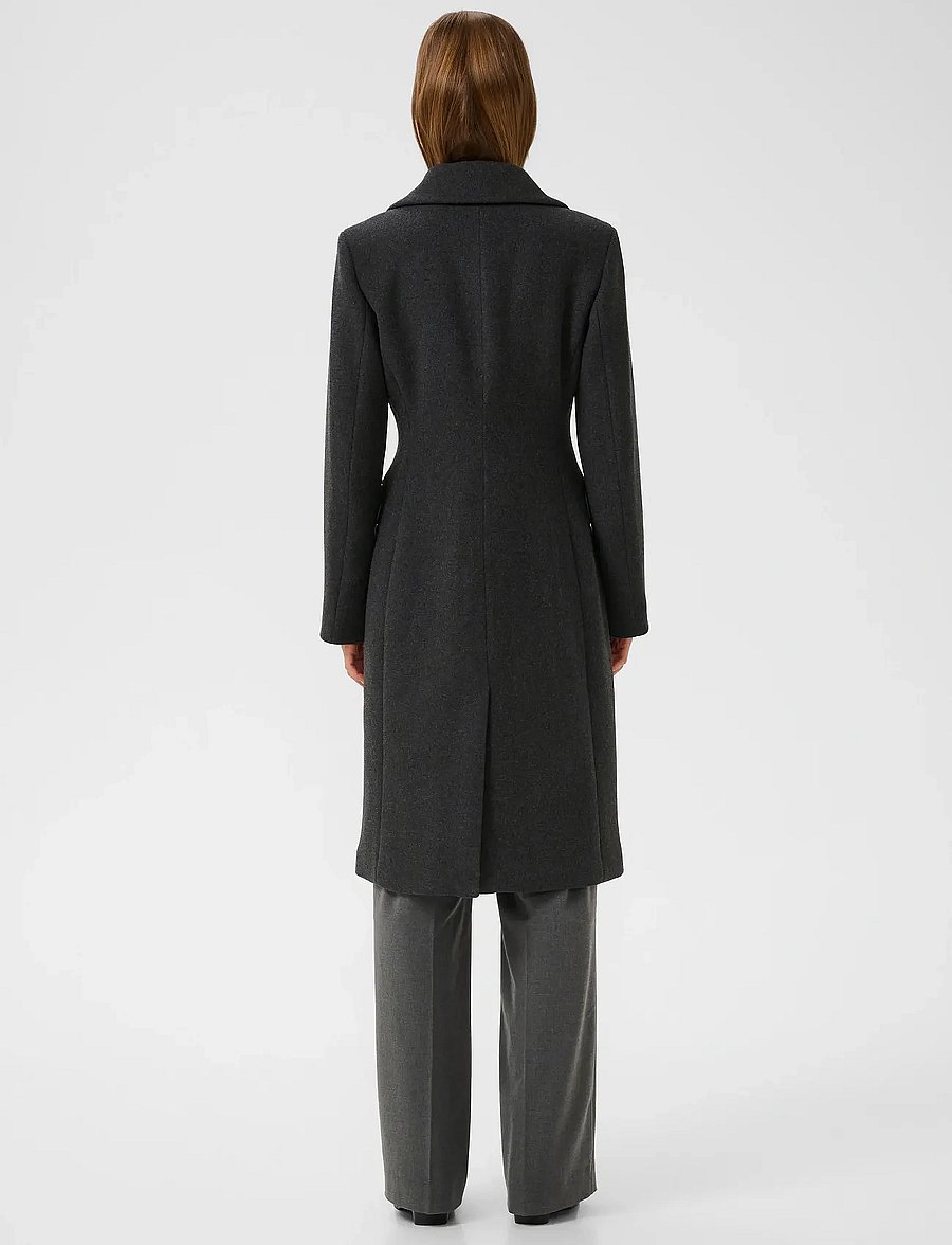 InWear - ThoraIW Lapel Coat R - winterjacken - dark grey melange - 4