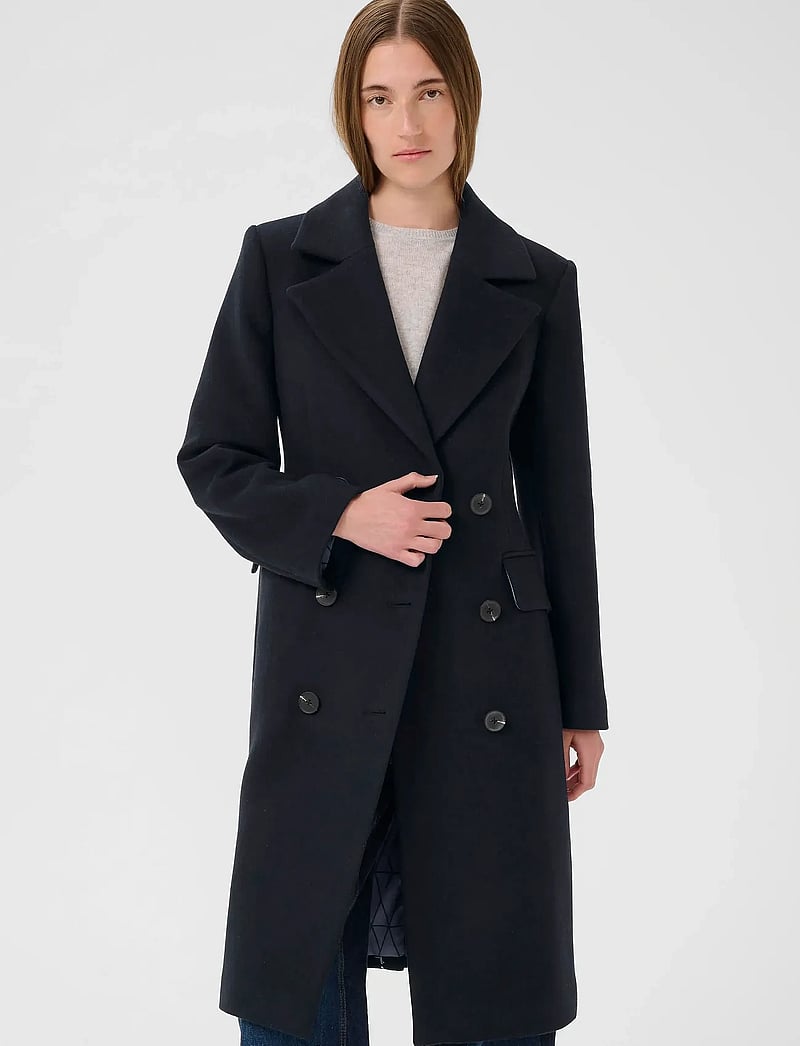 InWear - ThoraIW Lapel Coat R - uldfrakker - marine blue - 0