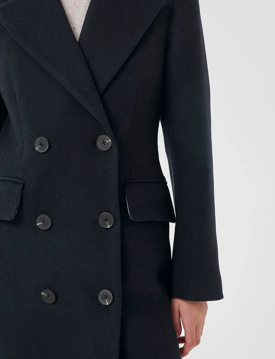 InWear - ThoraIW Lapel Coat R - vinterjakker - marine blue - 5