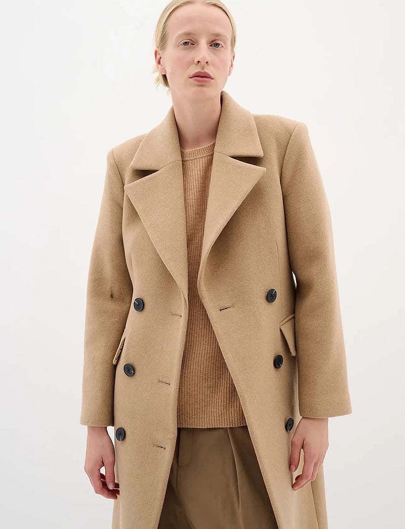 InWear - ThoraIW Lapel Coat R - wollmäntel - tobacco brown - 0