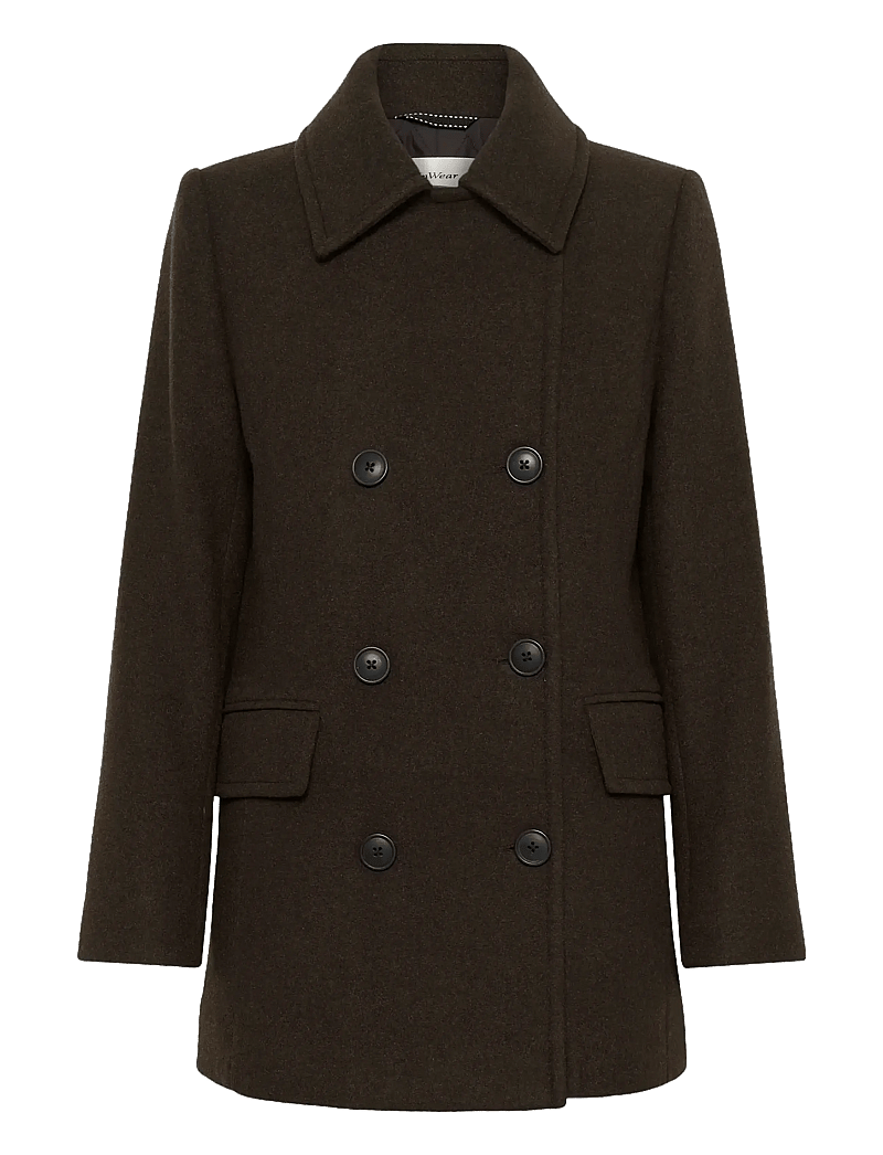InWear - PerryIW Sailor Coat R - ullkappor - chocolate brown - 1