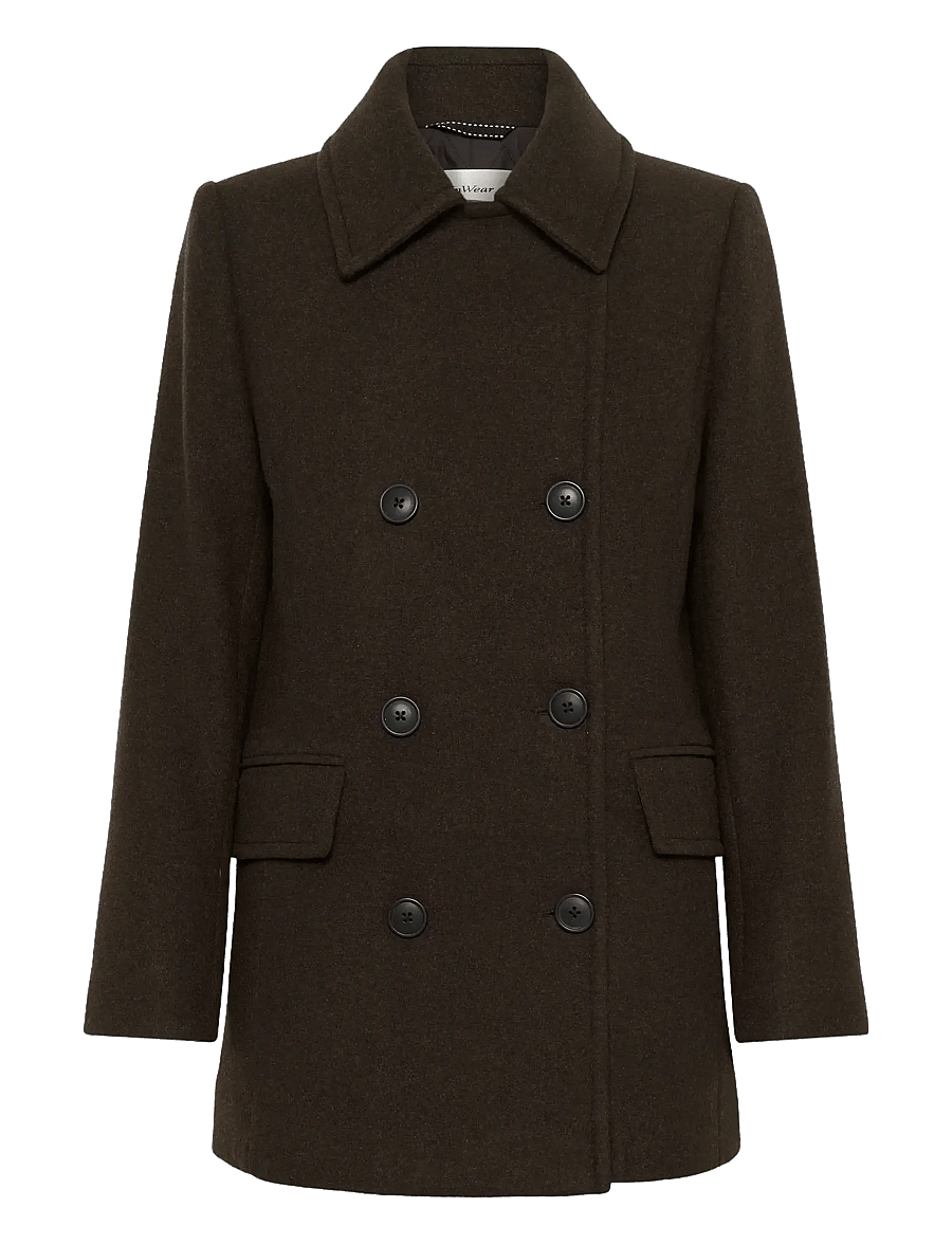 InWear - PerryIW Sailor Coat R - talvejoped - chocolate brown - 1