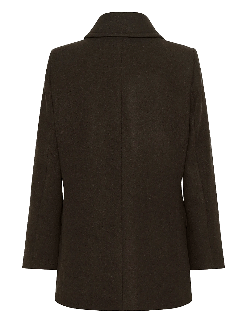 InWear - PerryIW Sailor Coat R - ullkappor - chocolate brown - 2