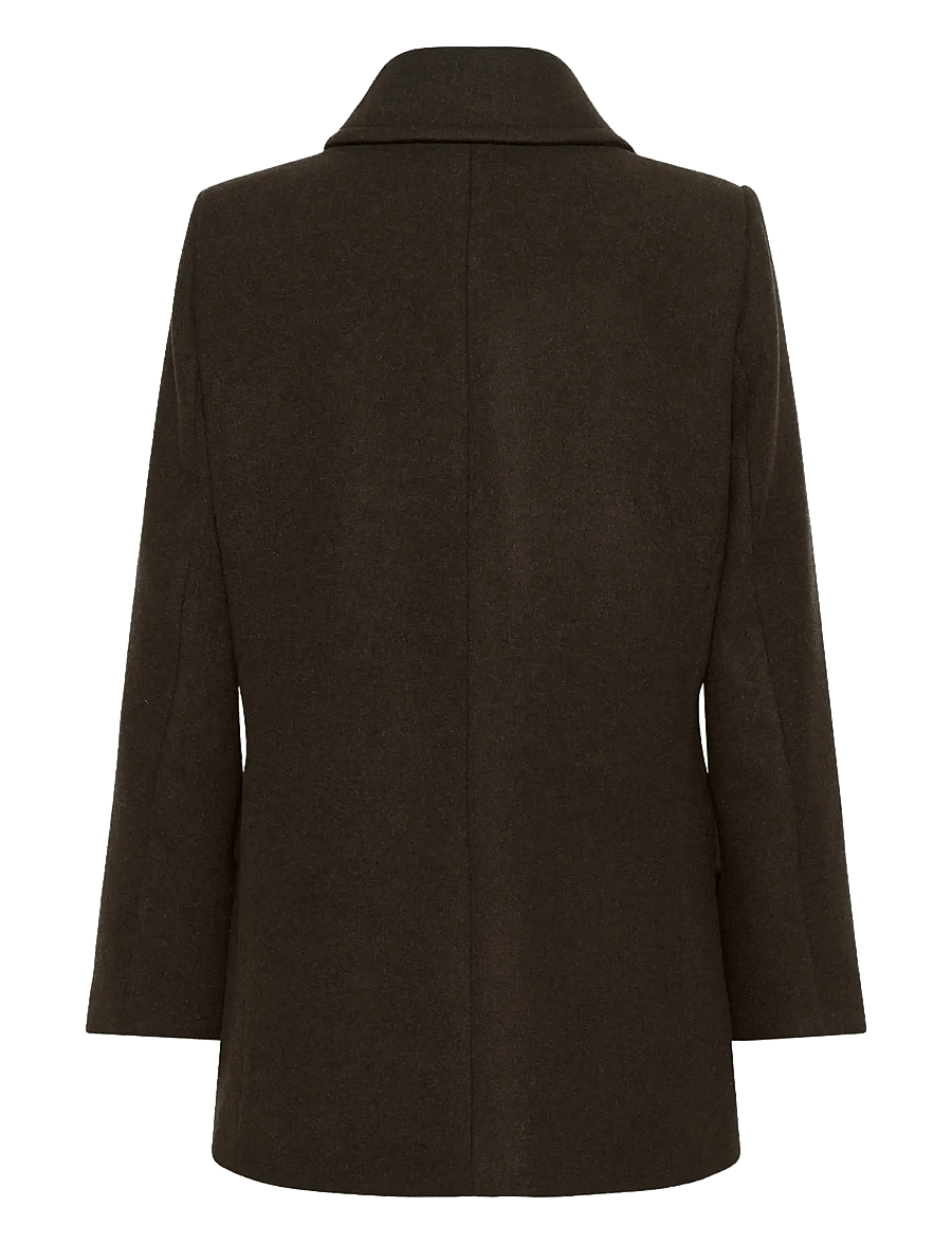 InWear - PerryIW Sailor Coat R - talvejoped - chocolate brown - 2