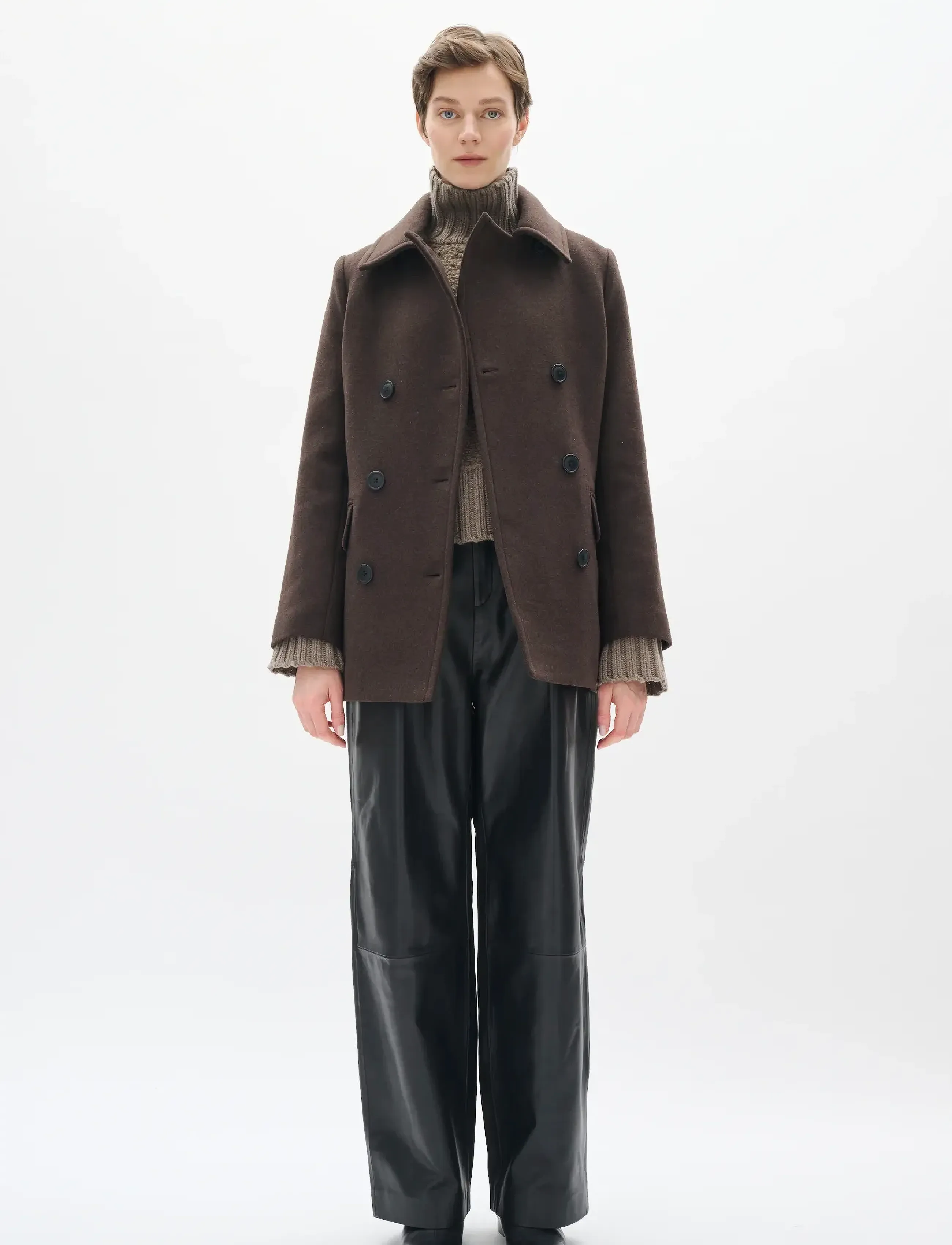 InWear - PerryIW Sailor Coat R - winter jackets - chocolate brown - 3