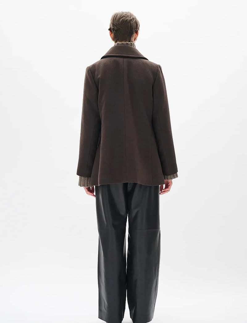 InWear - PerryIW Sailor Coat R - ullkappor - chocolate brown - 4