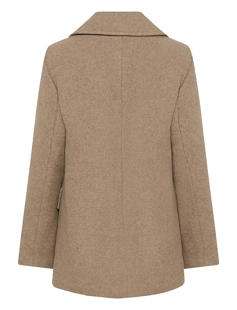 InWear - PerryIW Sailor Coat R - vinterjakker - sandy grey melange - 2