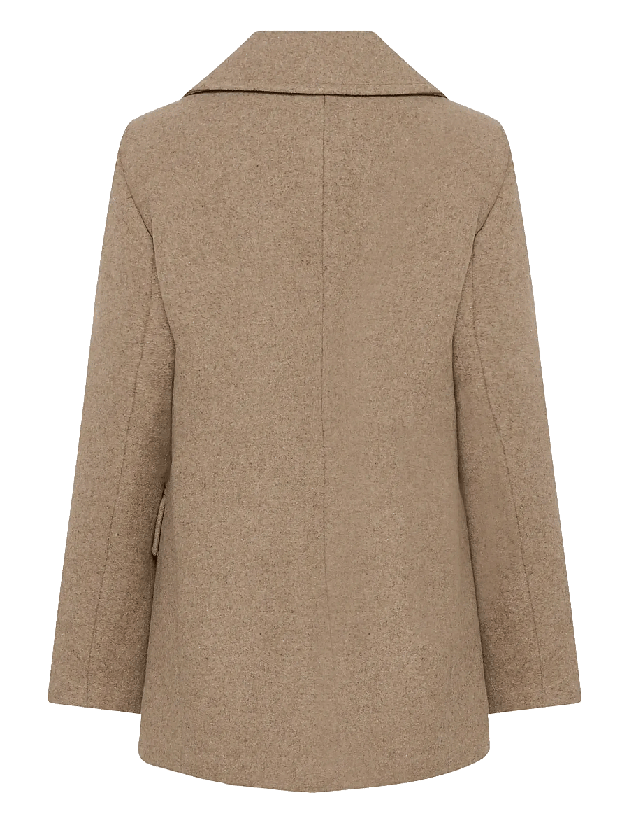 InWear - PerryIW Sailor Coat R - Žieminės striukės - sandy grey melange - 2