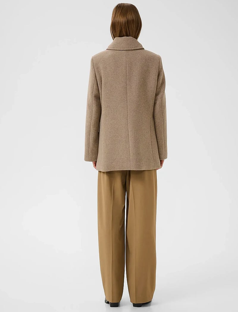 InWear - PerryIW Sailor Coat R - vinterjakker - sandy grey melange - 4