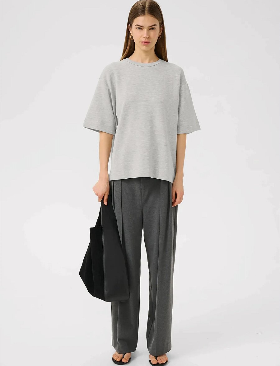 InWear - PannieIW Oversize Tshirt Melange - t-shirts - granite melange - 3