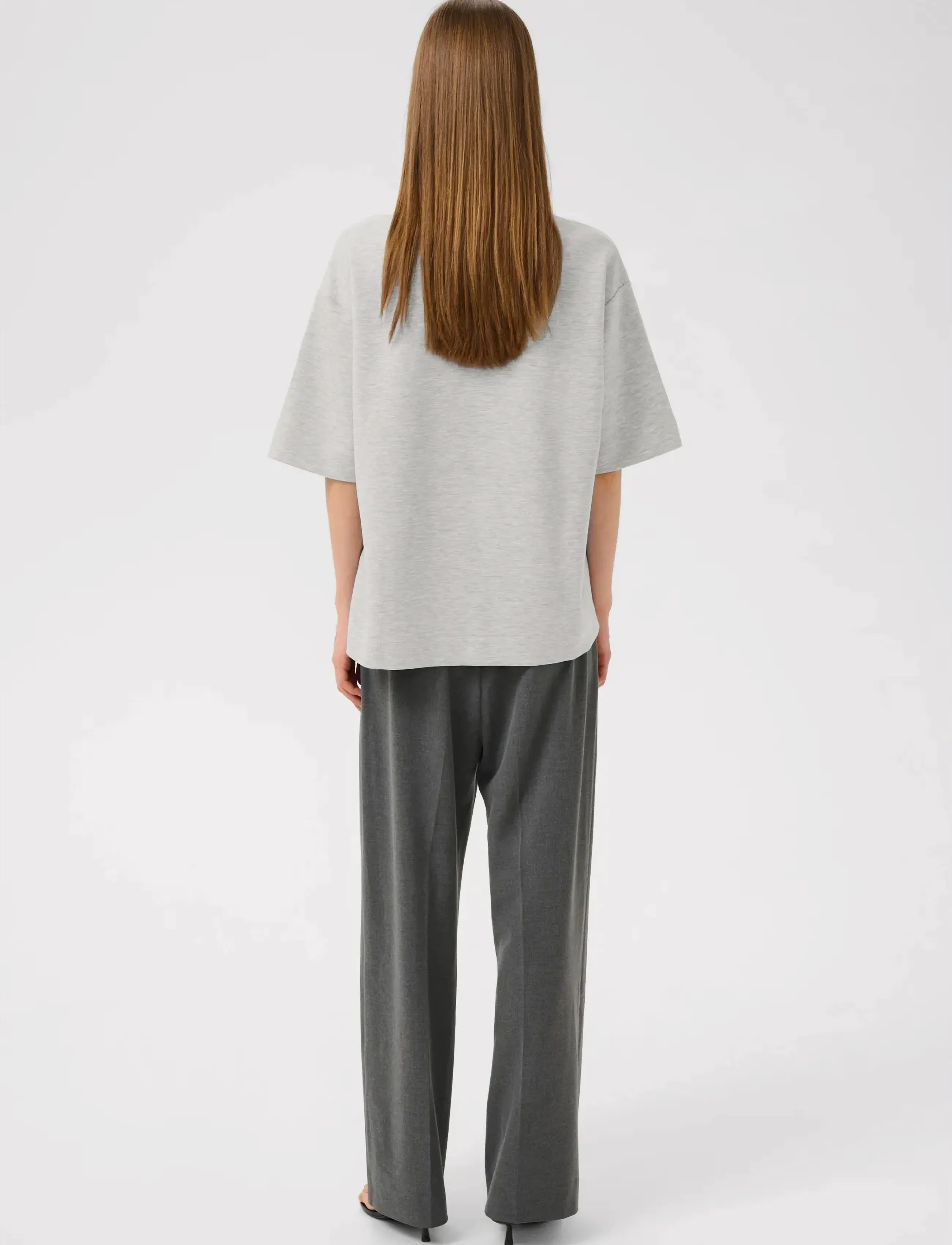 InWear - PannieIW Oversize Tshirt Melange - t-shirts - granite melange - 4