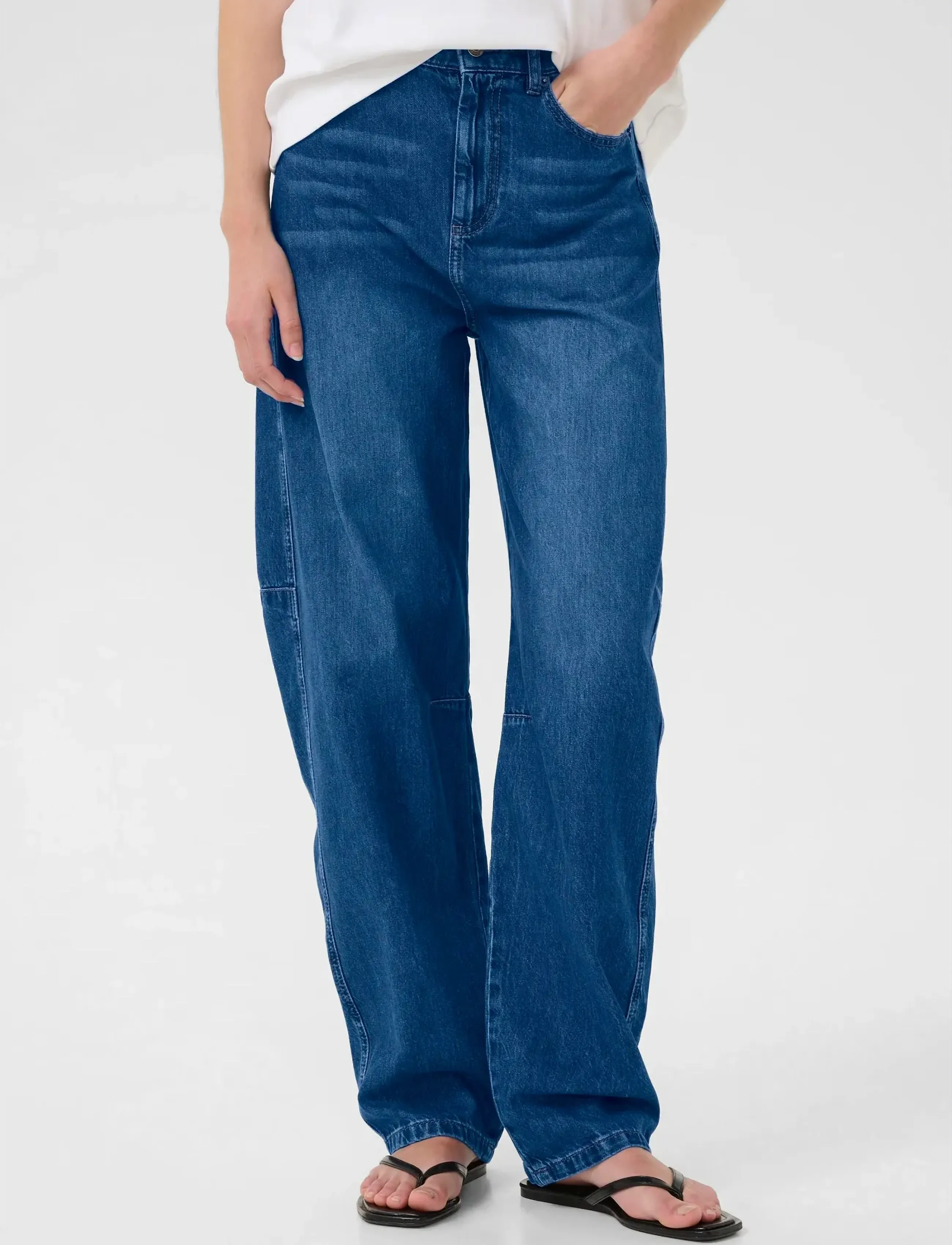 InWear Naavaiw Barrel Jeans, 25, Blue, Jeans > Barrel Jeans, Dame