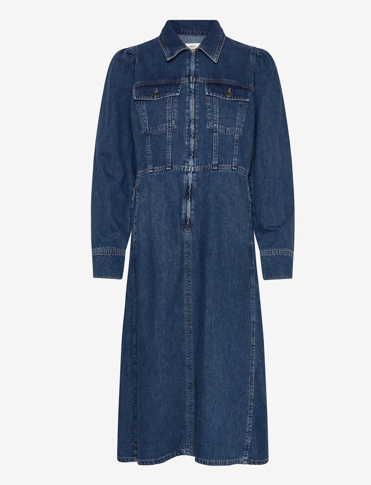 InWear - NaavaIW Dress - farkkumekot - medium vintage - 1