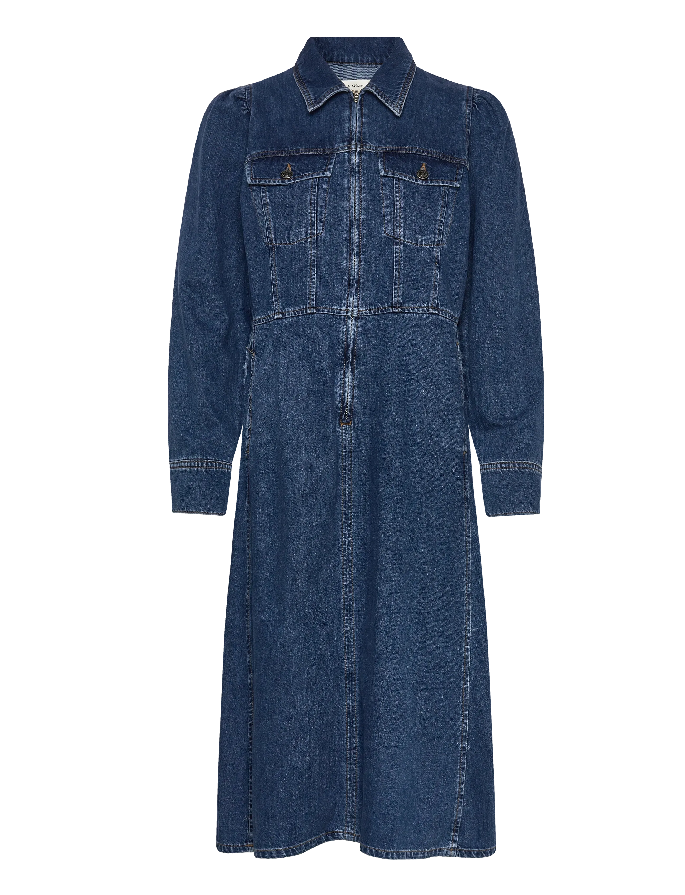 InWear NaavaIW Dress - Denimkjoler - MEDIUM VINTAGE / blue