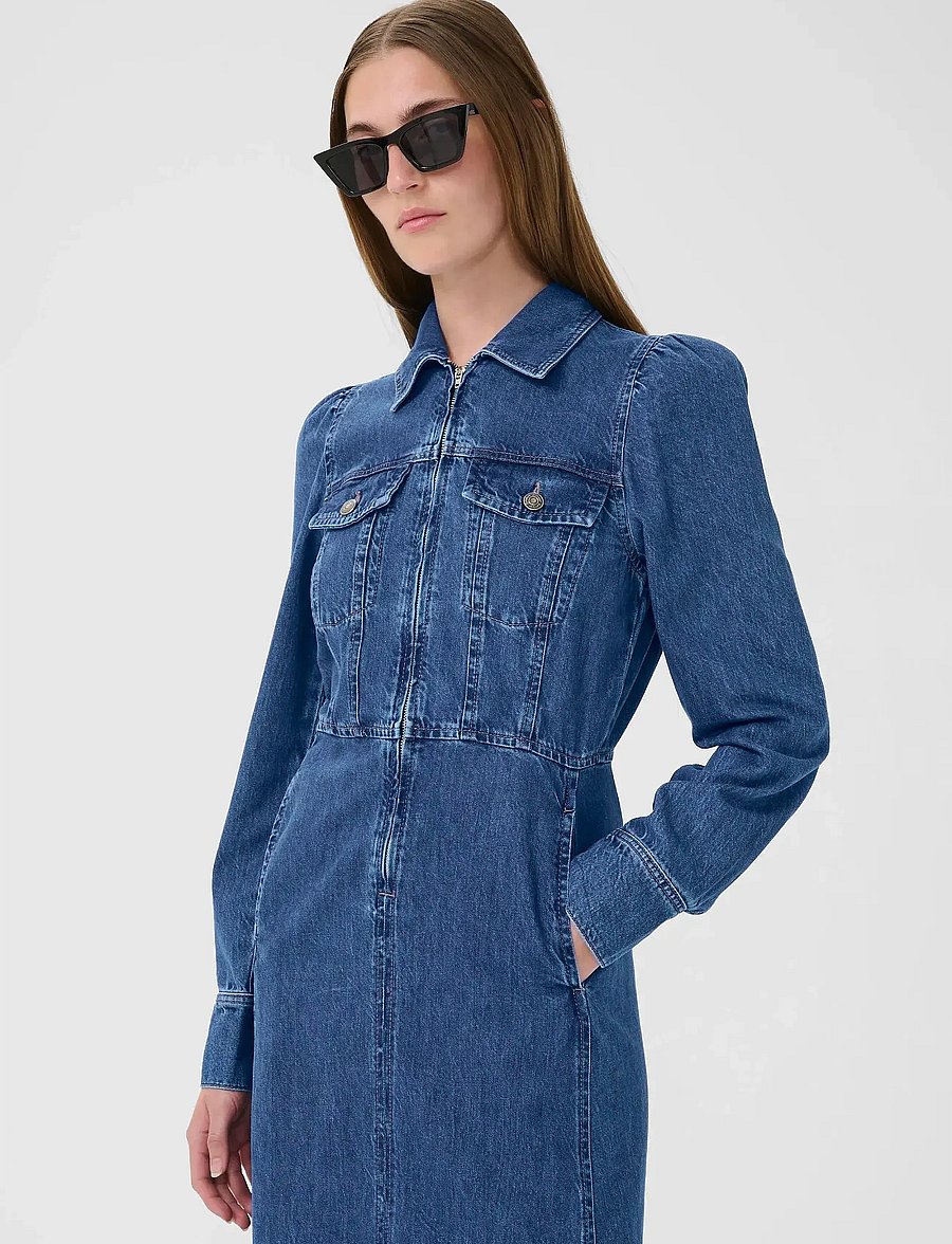 InWear - NaavaIW Dress - jeansklänningar - medium vintage - 0