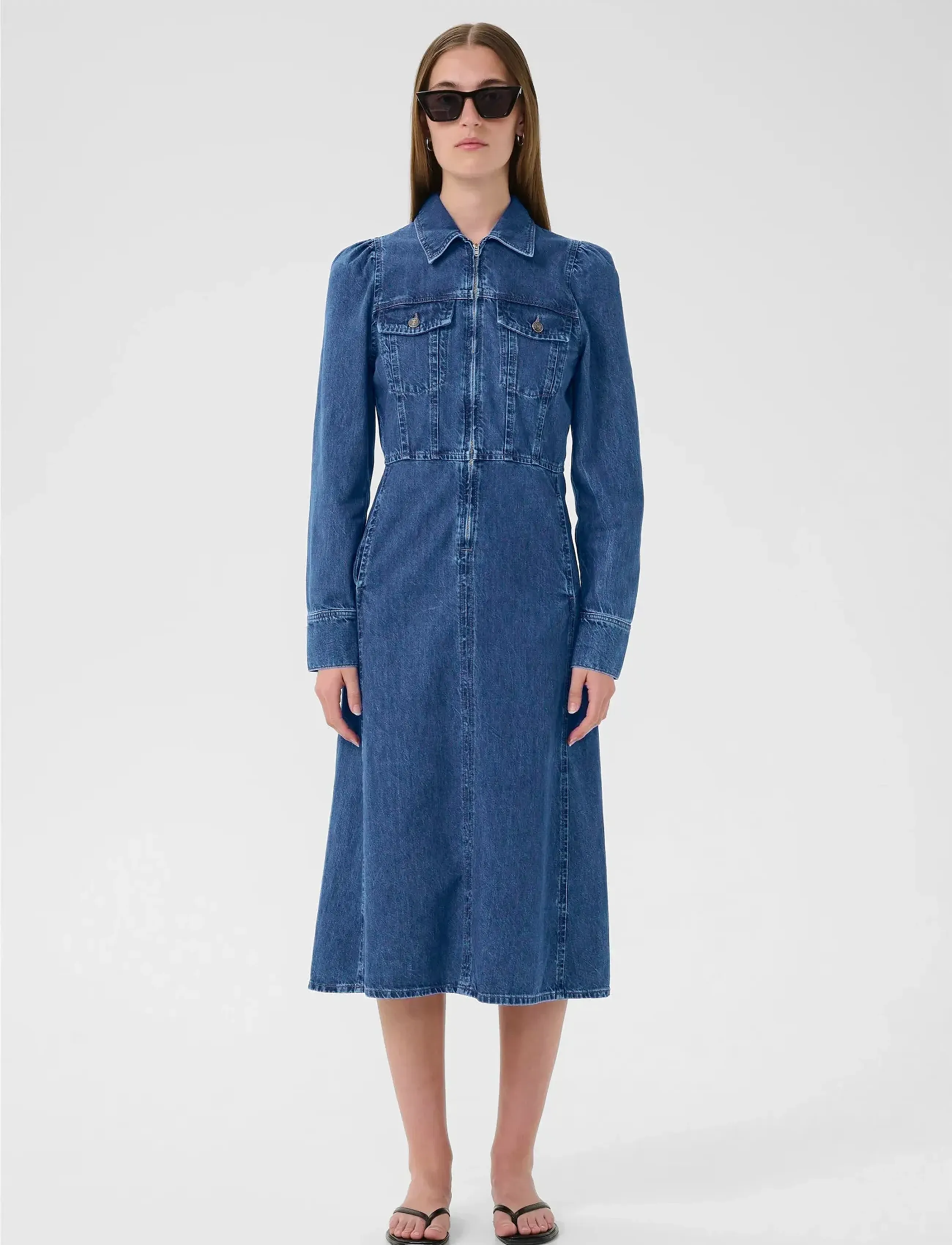 InWear - NaavaIW Dress - jeansklänningar - medium vintage - 3