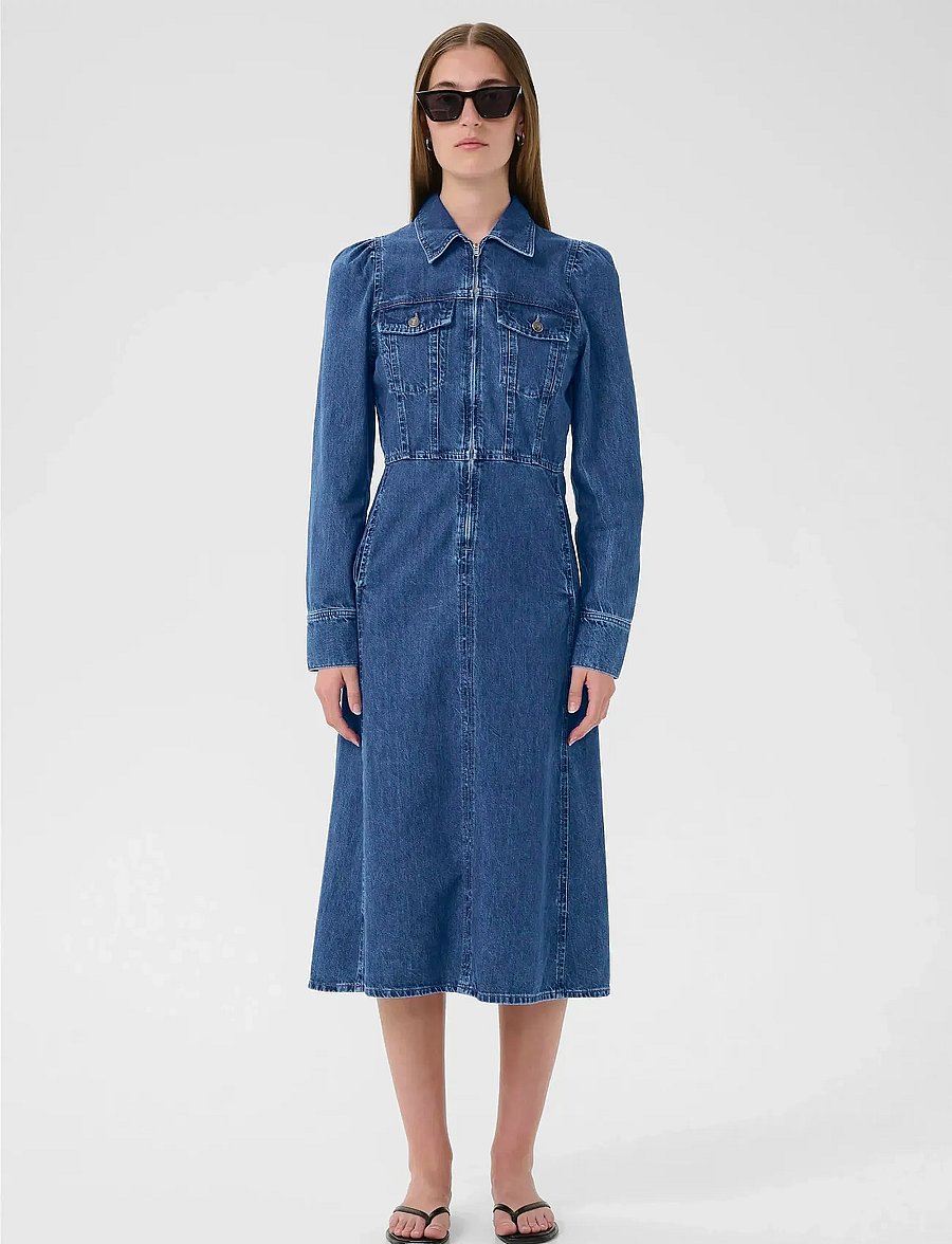 InWear - NaavaIW Dress - jeansklänningar - medium vintage - 3