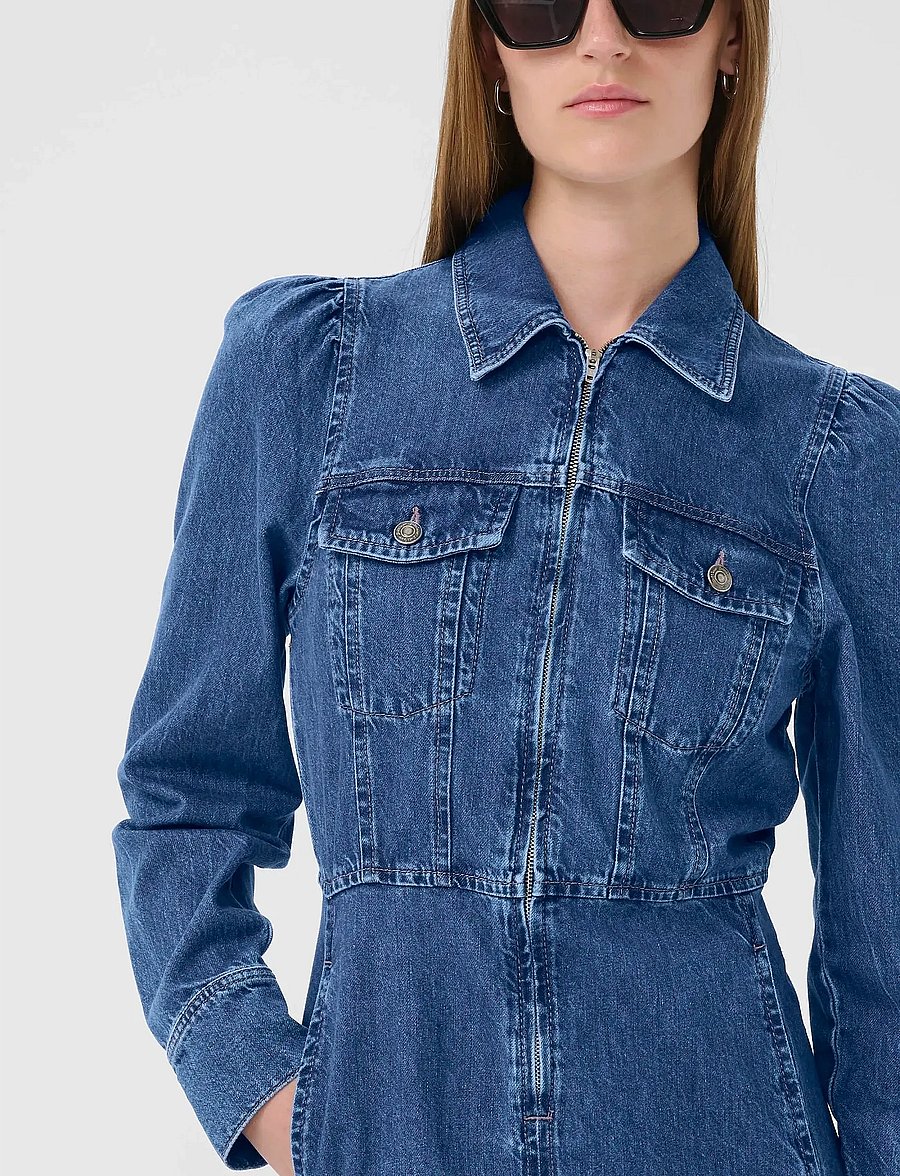 InWear - NaavaIW Dress - jeansklänningar - medium vintage - 5