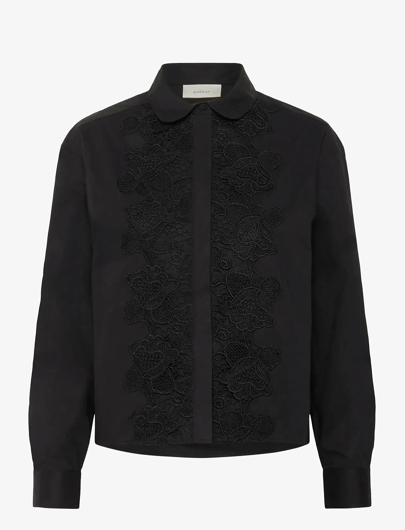 InWear - AimeeIW Cropped Shirt - langærmede skjorter - black - 1
