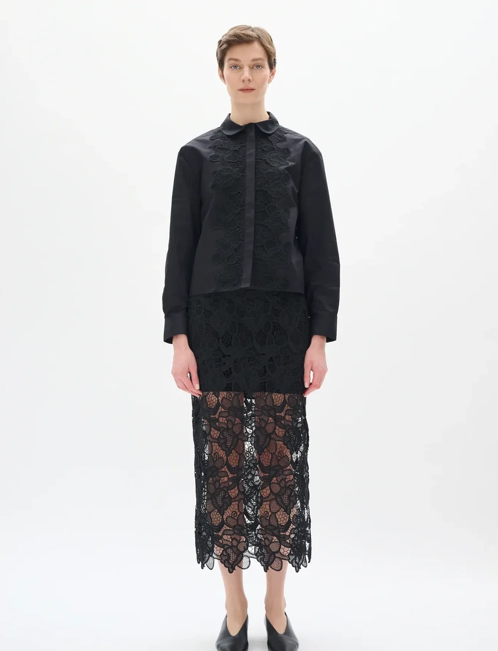 InWear - AimeeIW Cropped Shirt - långärmade skjortor - black - 3