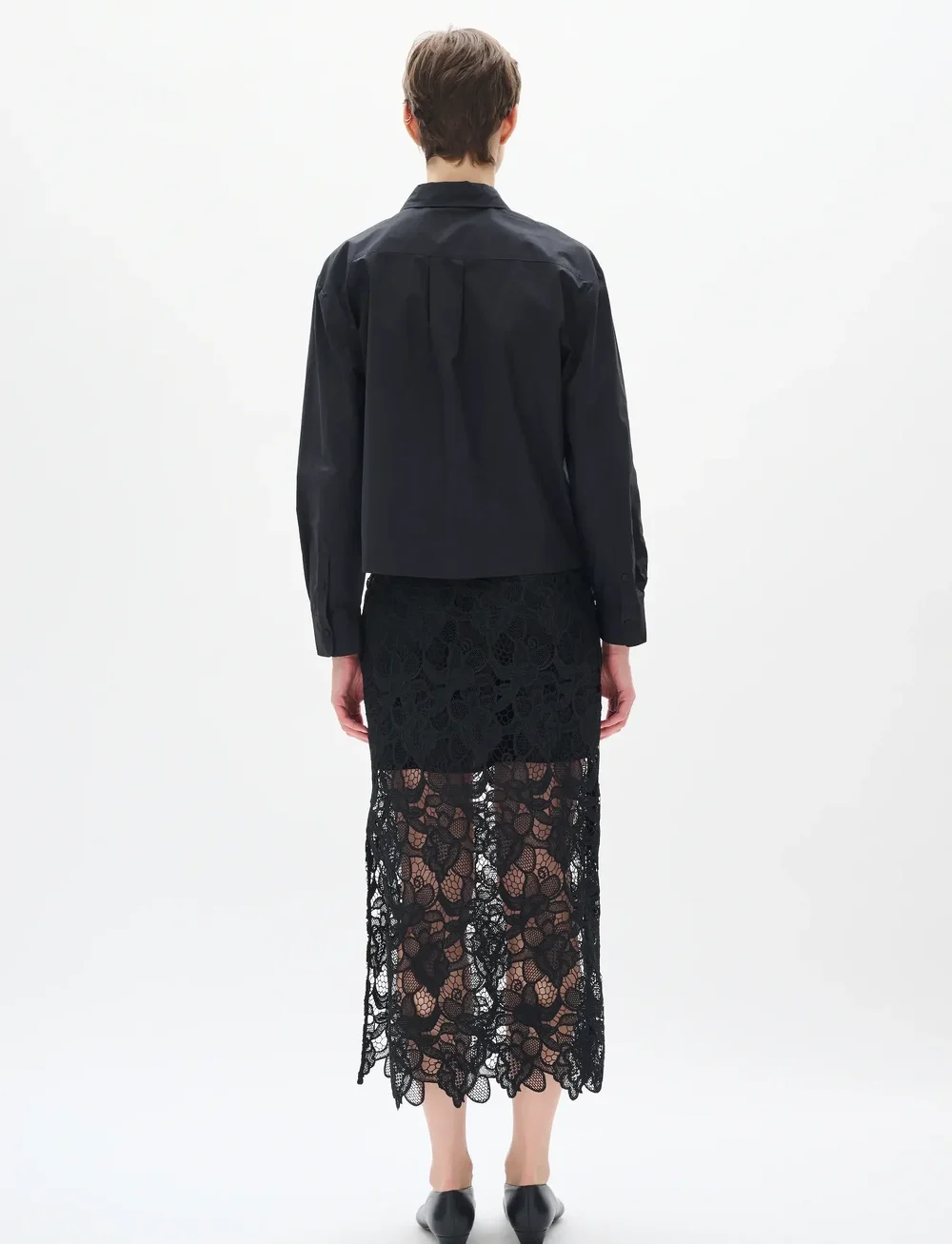 InWear - AimeeIW Cropped Shirt - långärmade skjortor - black - 4