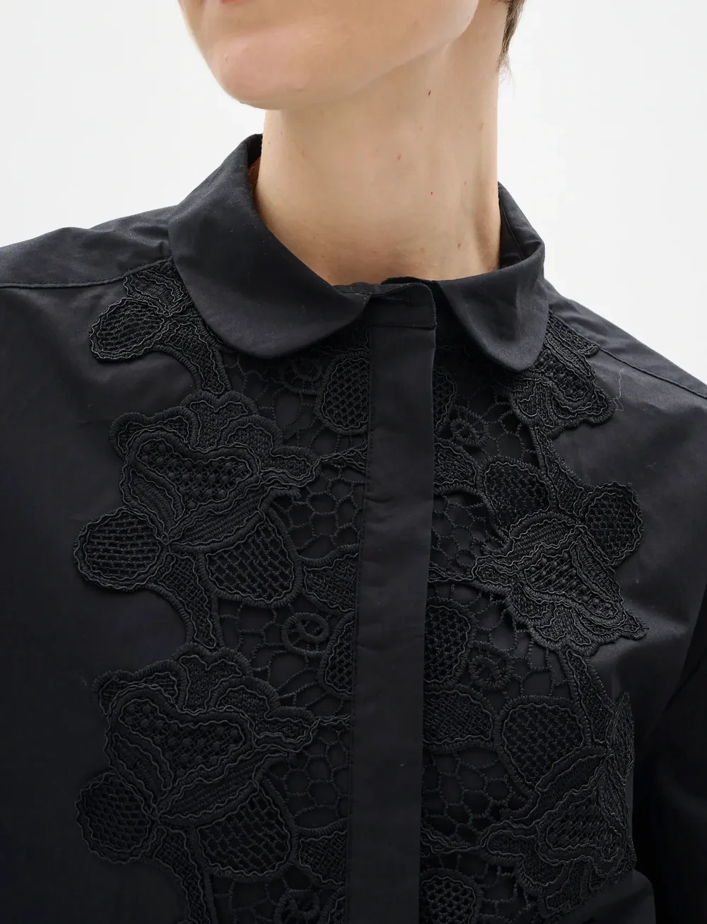 InWear - AimeeIW Cropped Shirt - långärmade skjortor - black - 5